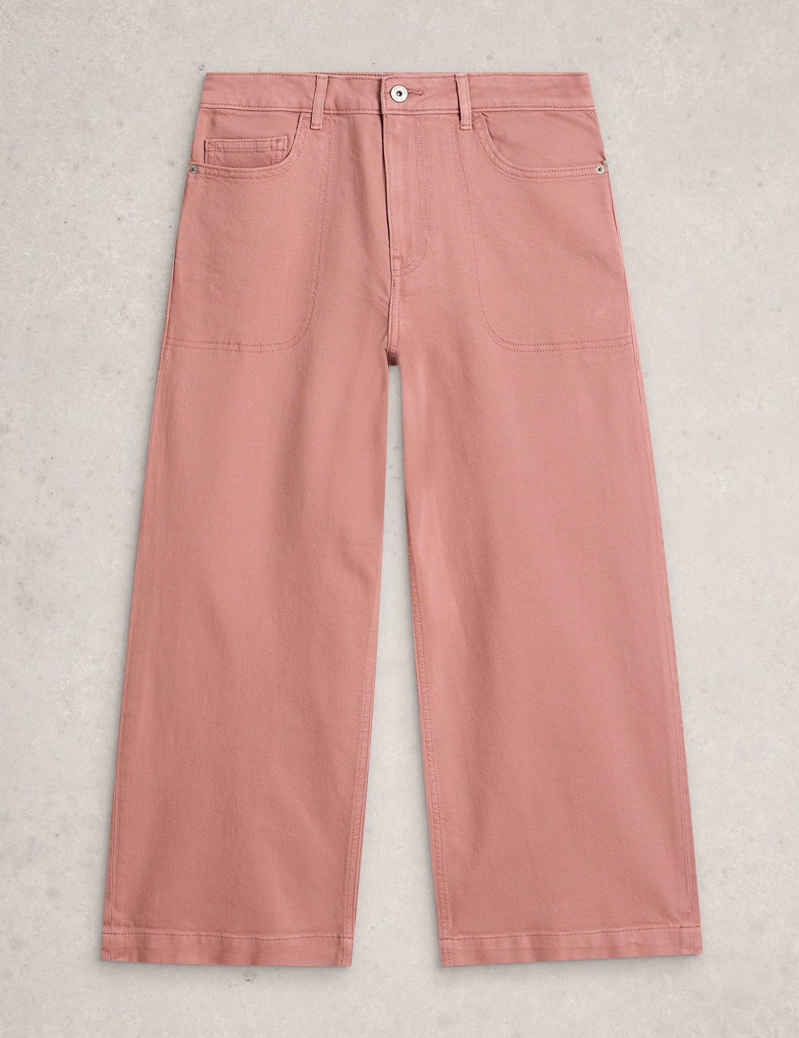 Mid Rise Wide Leg Cropped Jeans 2 of 6