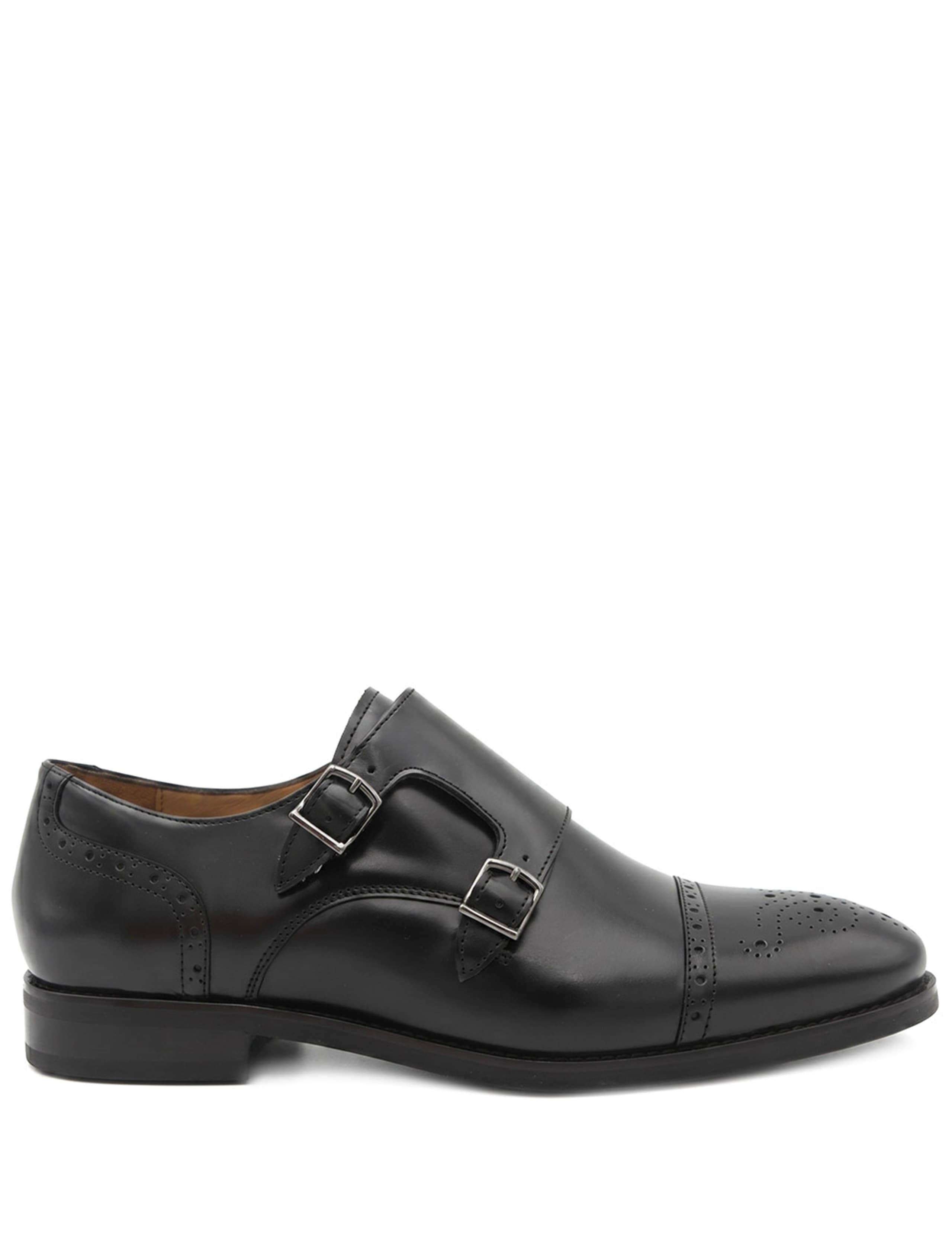 Leather Double Monk Strap Shoes 2 of 6