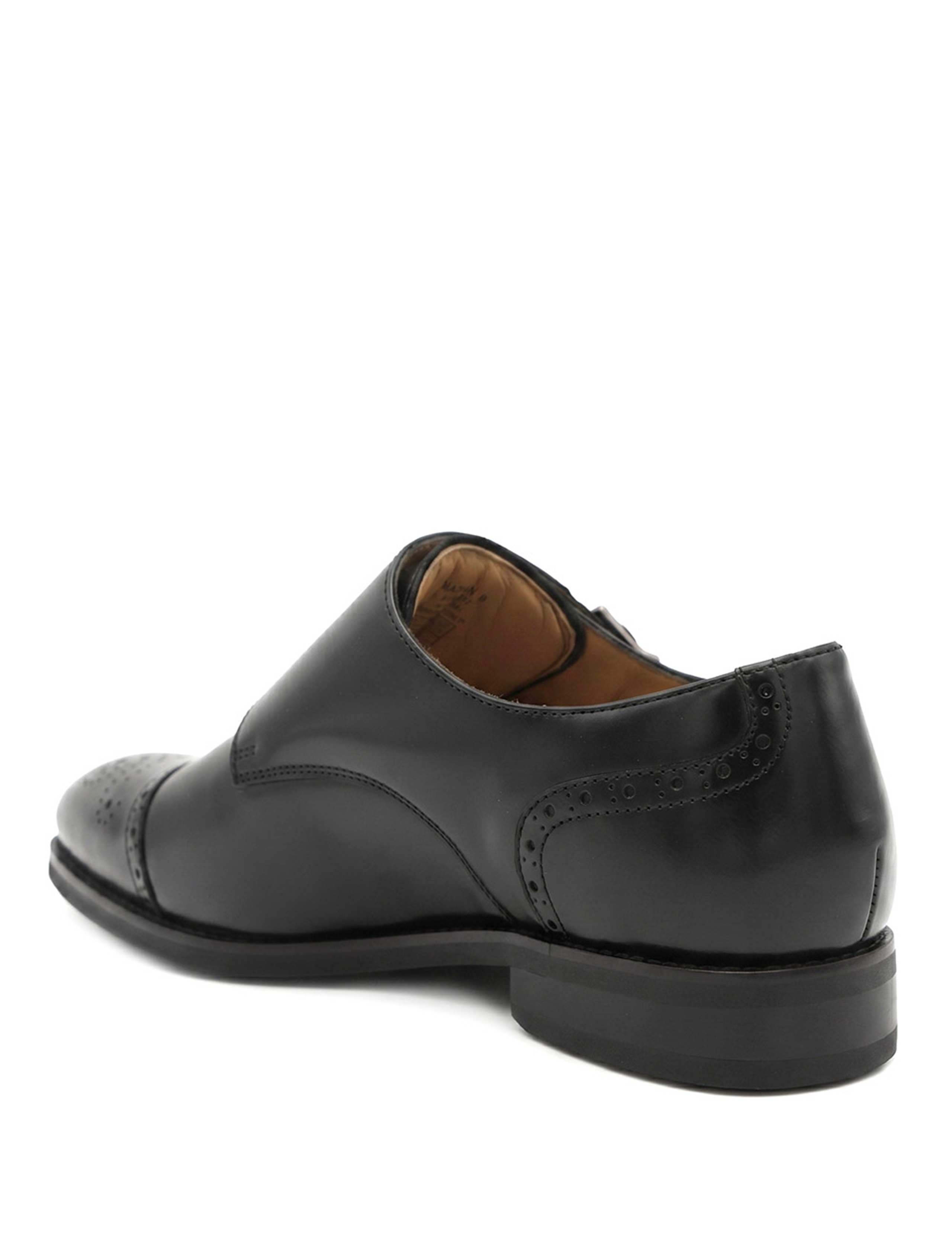 Leather Double Monk Strap Shoes 4 of 6