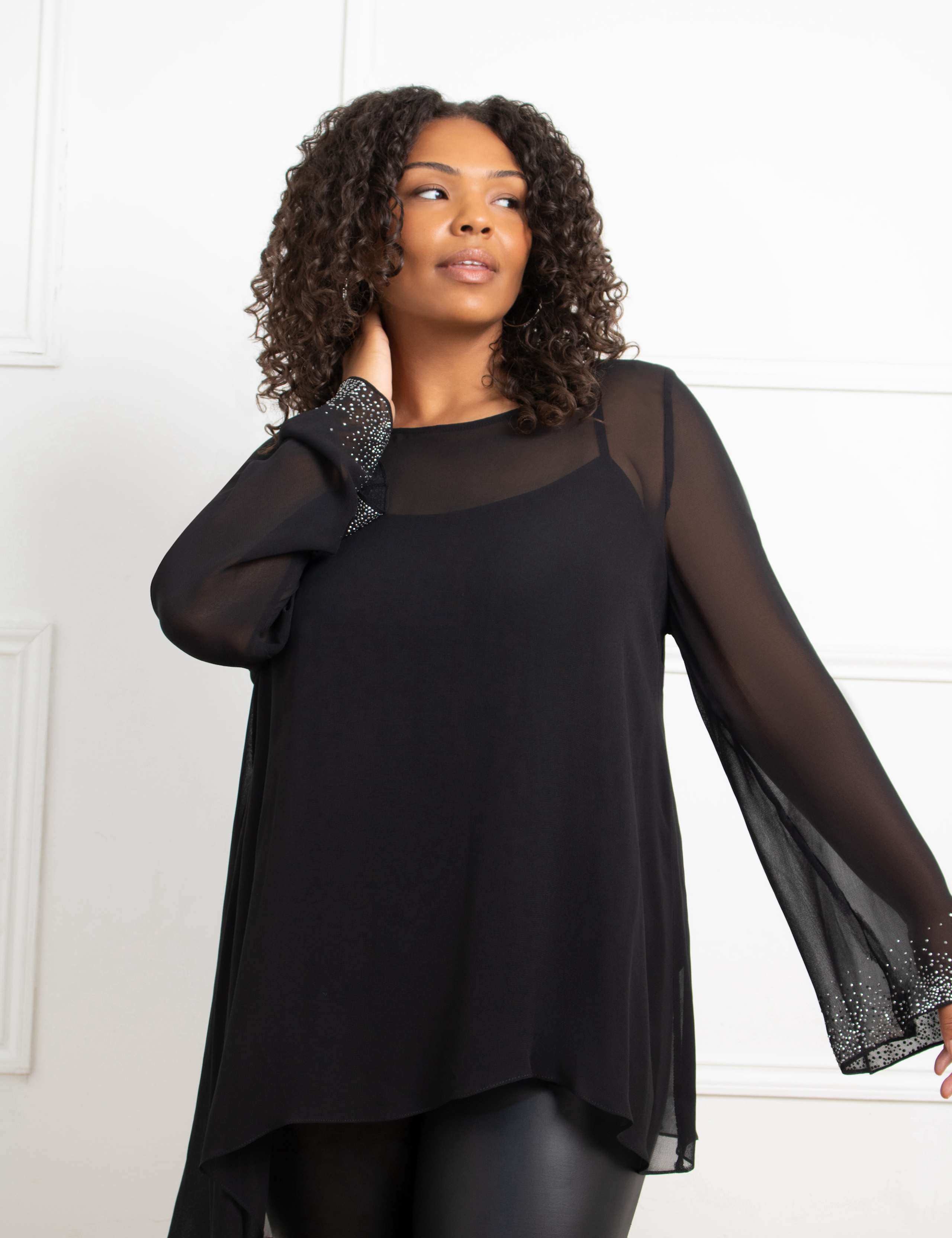 Sparkly Round Neck Top 2 of 4