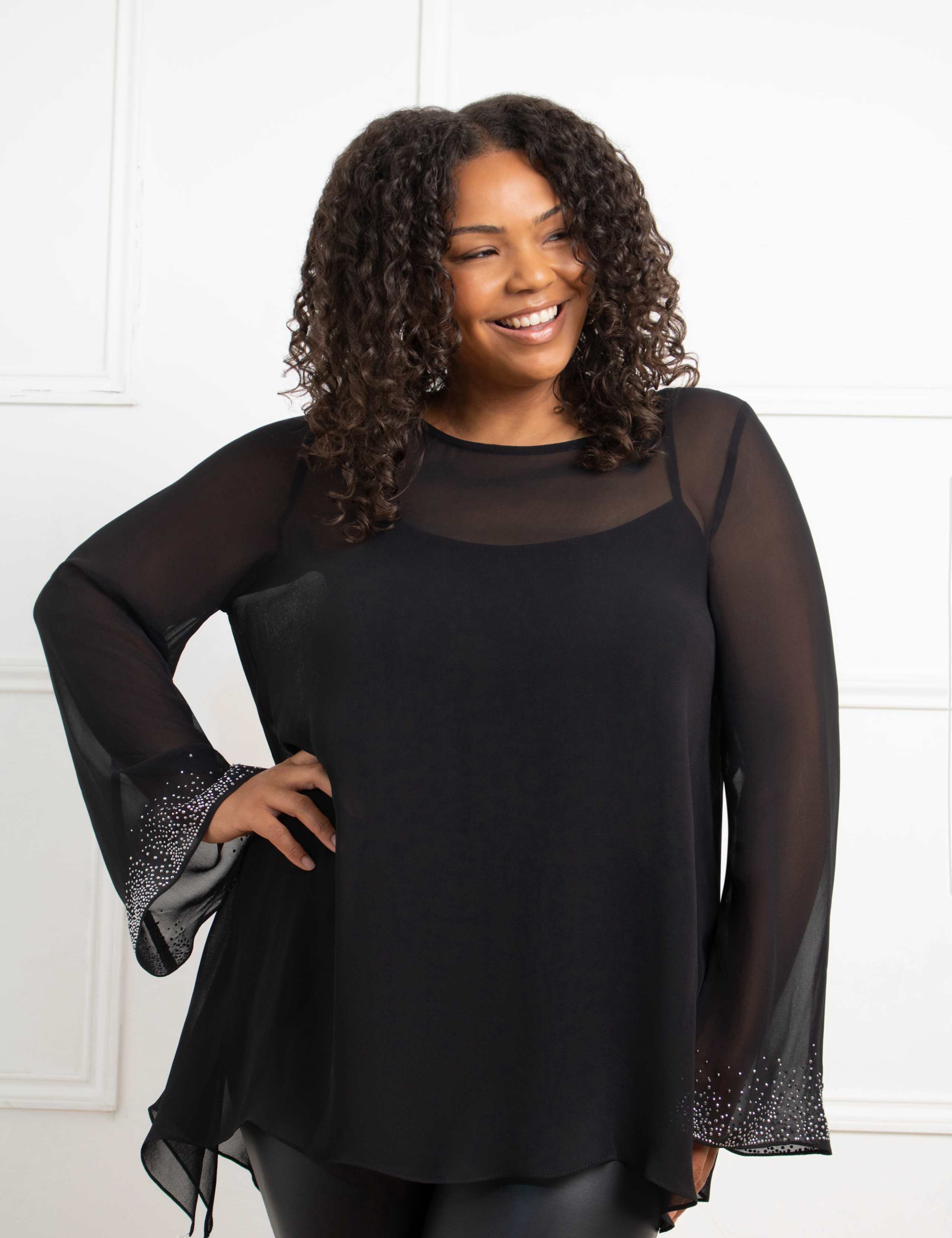 Sparkly Round Neck Top 3 of 4