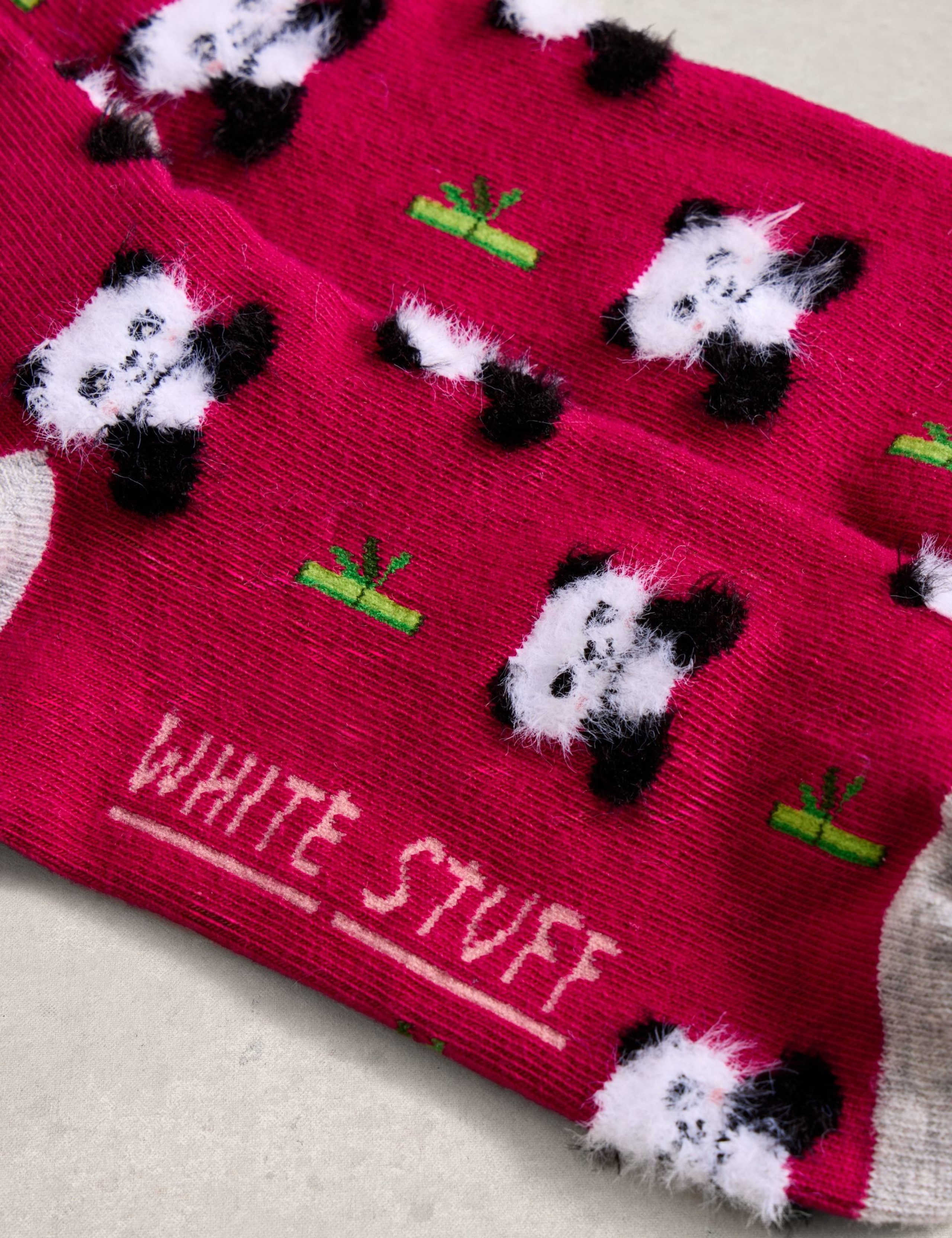 Cotton Rich Fluffy Ankle High Socks 2 of 2
