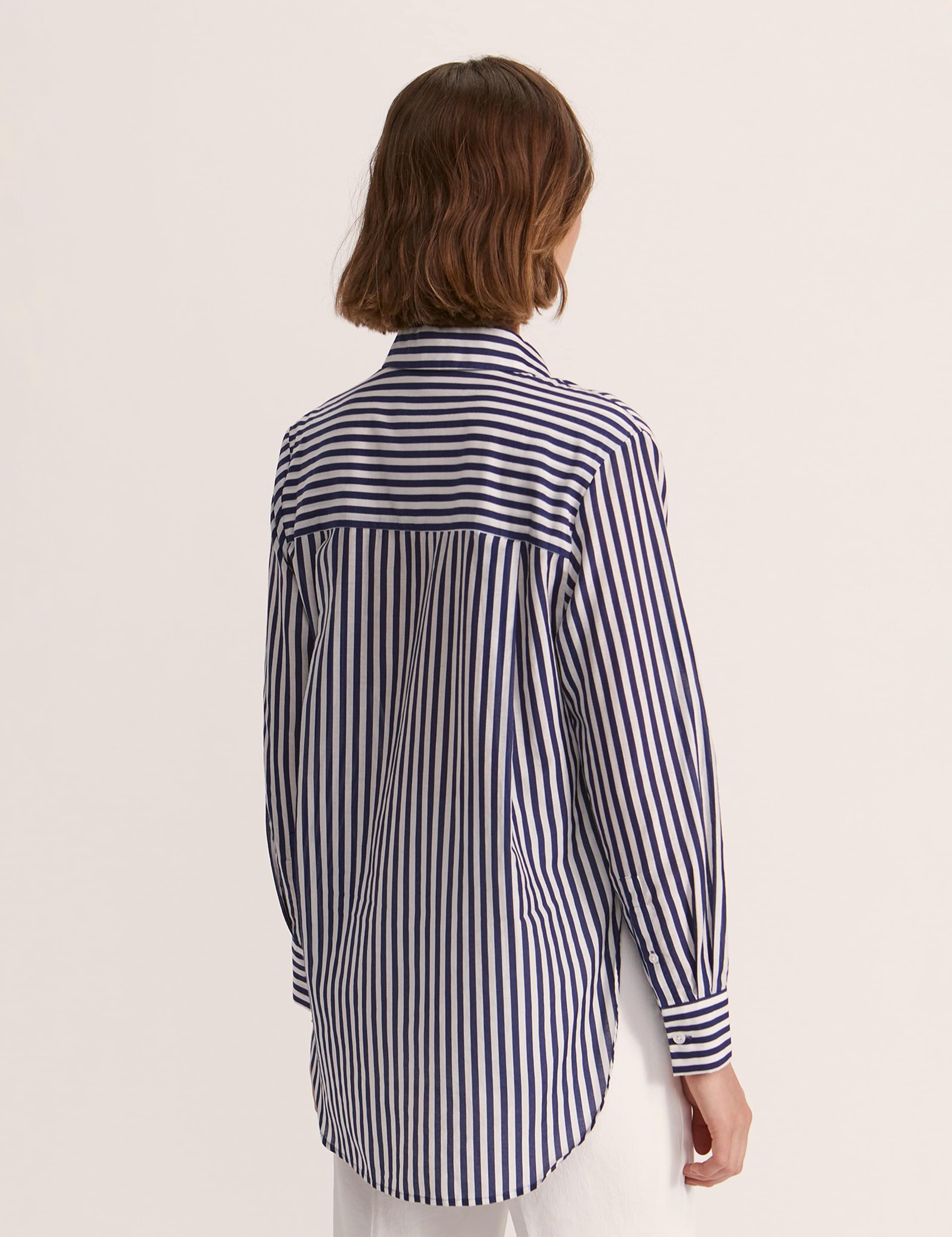 Cotton Rich Striped Shirt with Silk 5 of 6