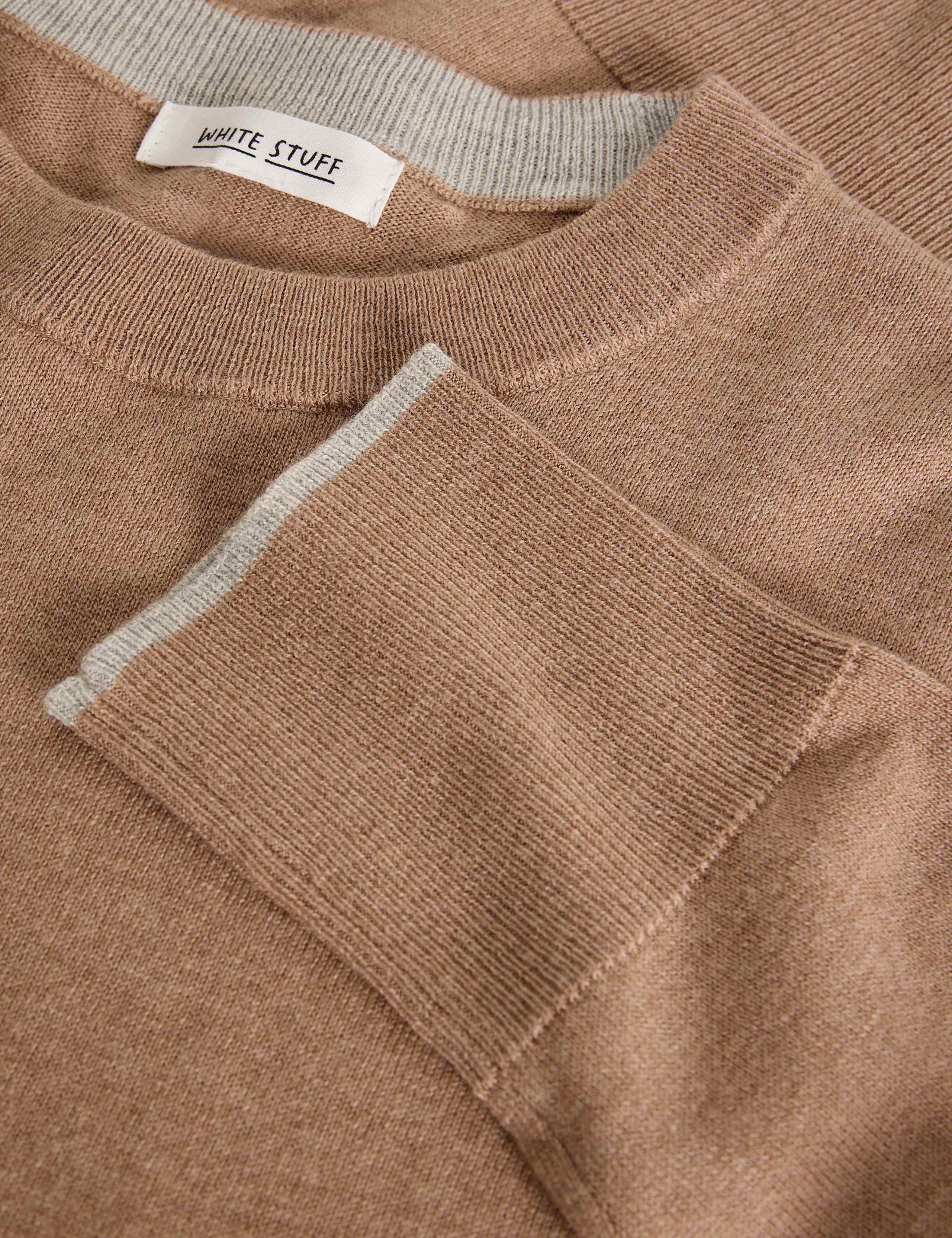 Cotton Rich Crew Neck Jumper 5 of 6