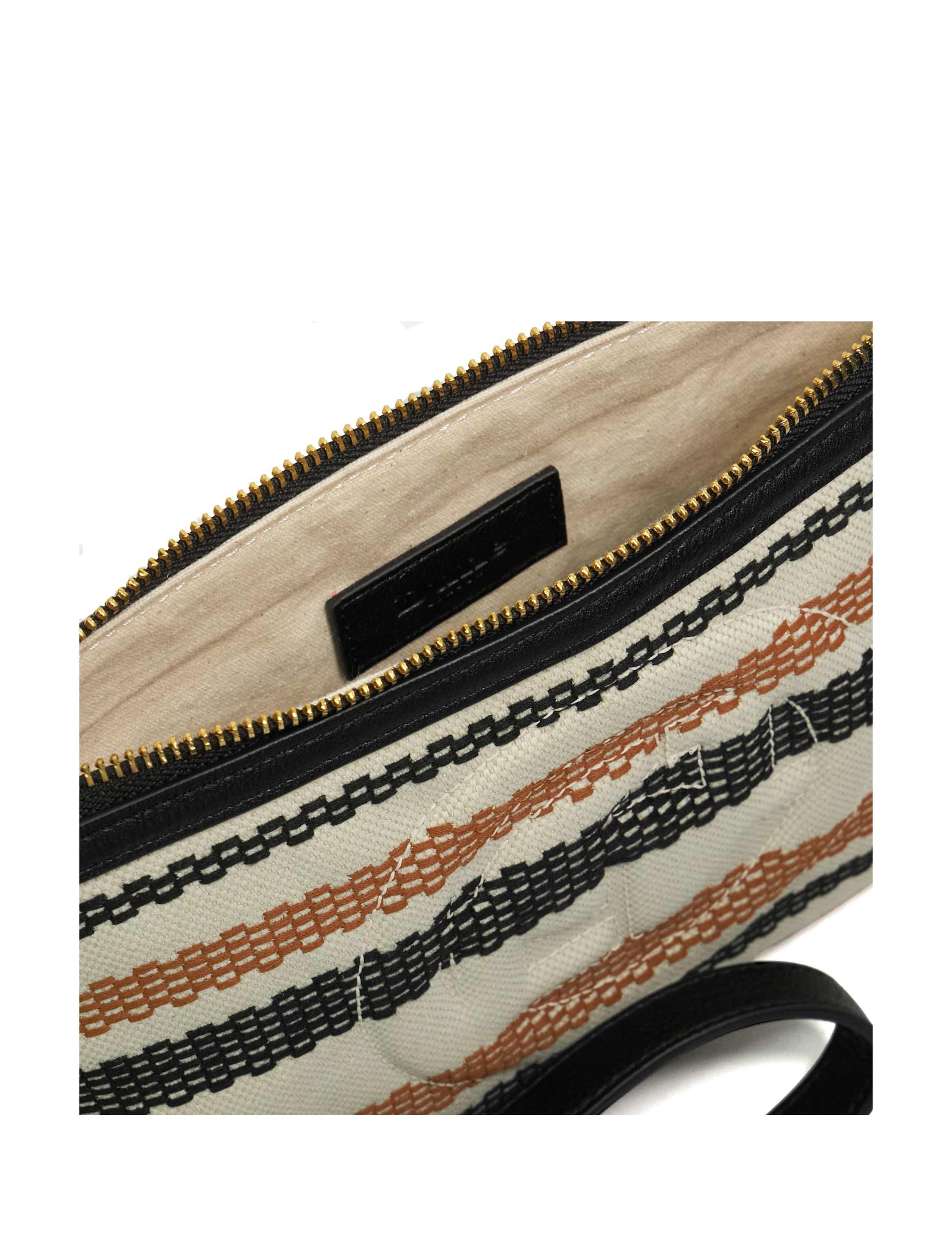 Canvas Striped Clutch Bag 3 of 5