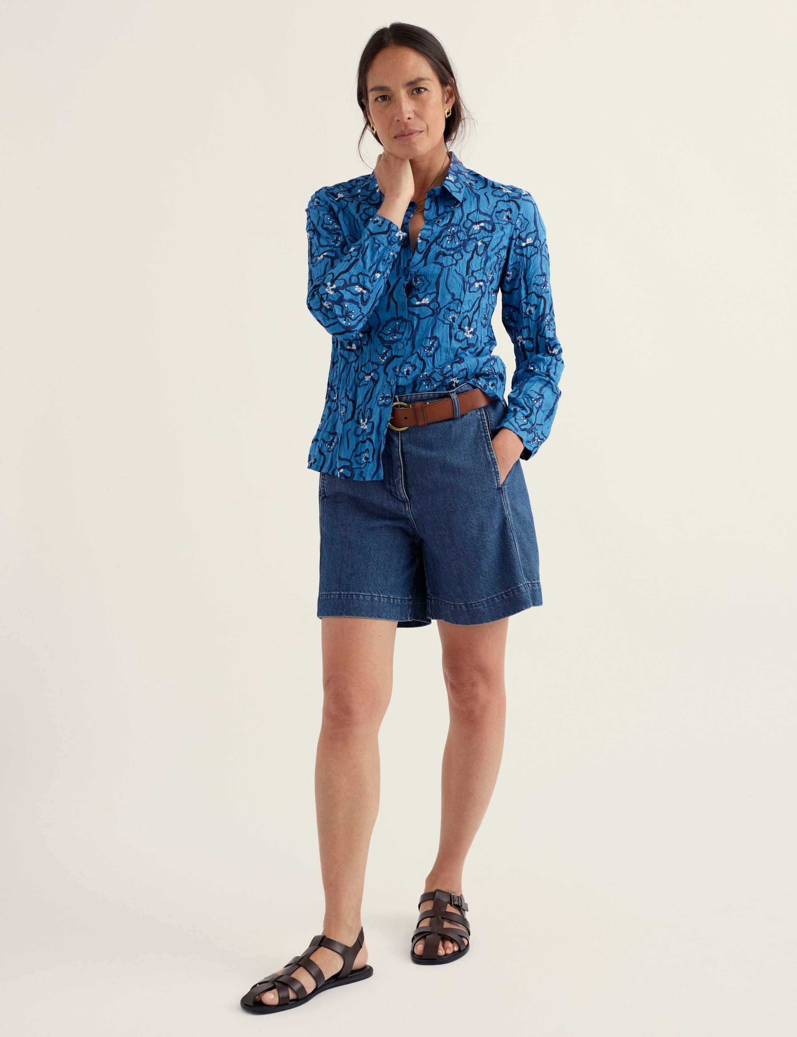 Pure Cotton Floral Shirt 1 of 6