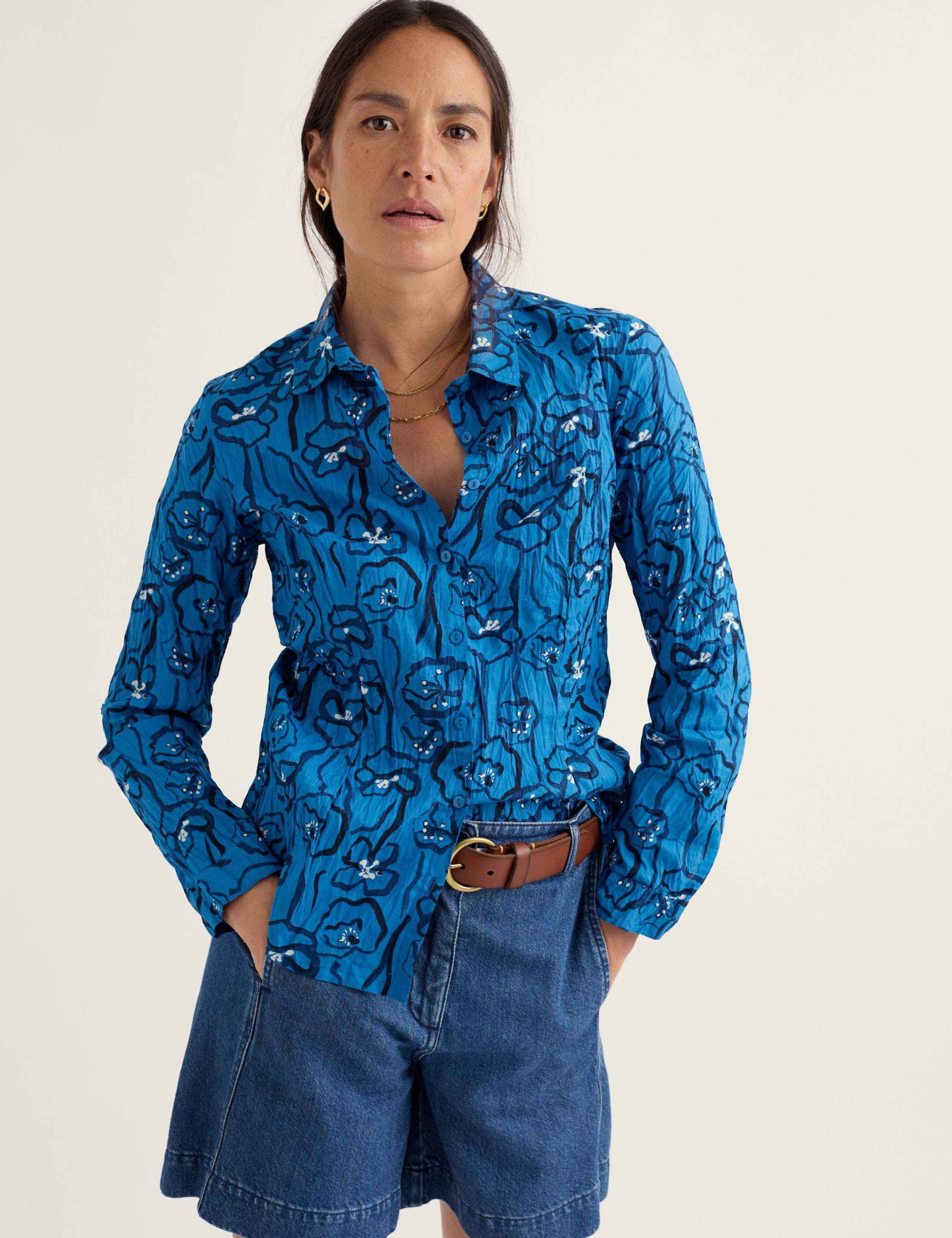 Pure Cotton Floral Shirt 3 of 6