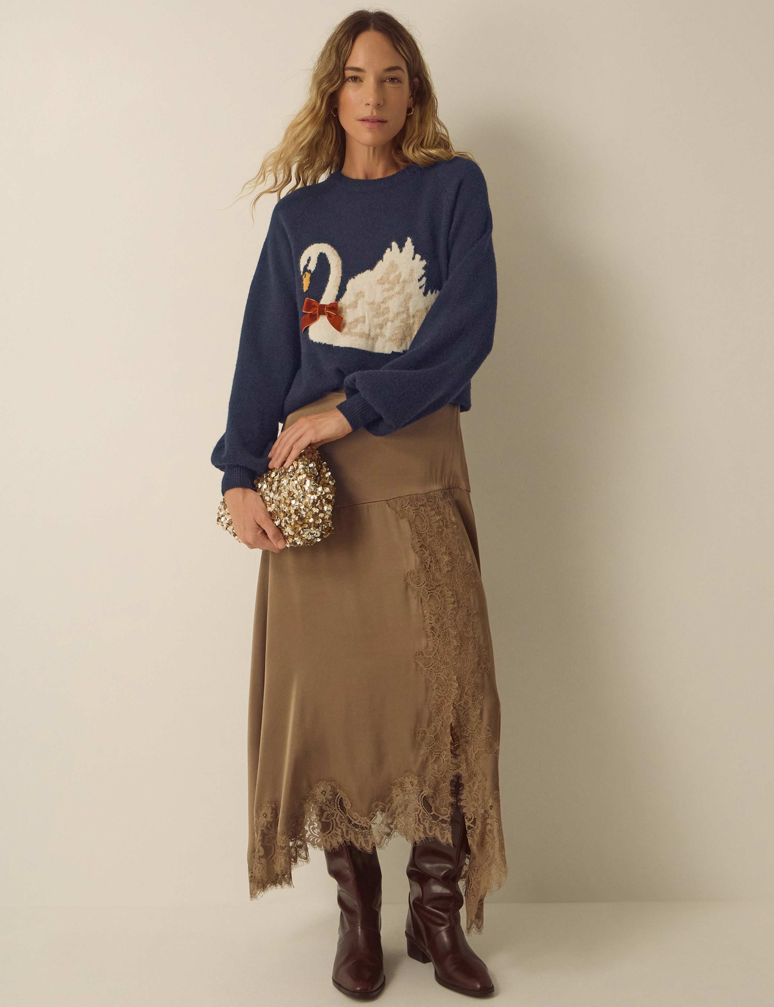 Motif Print Crew Neck Jumper 2 of 4