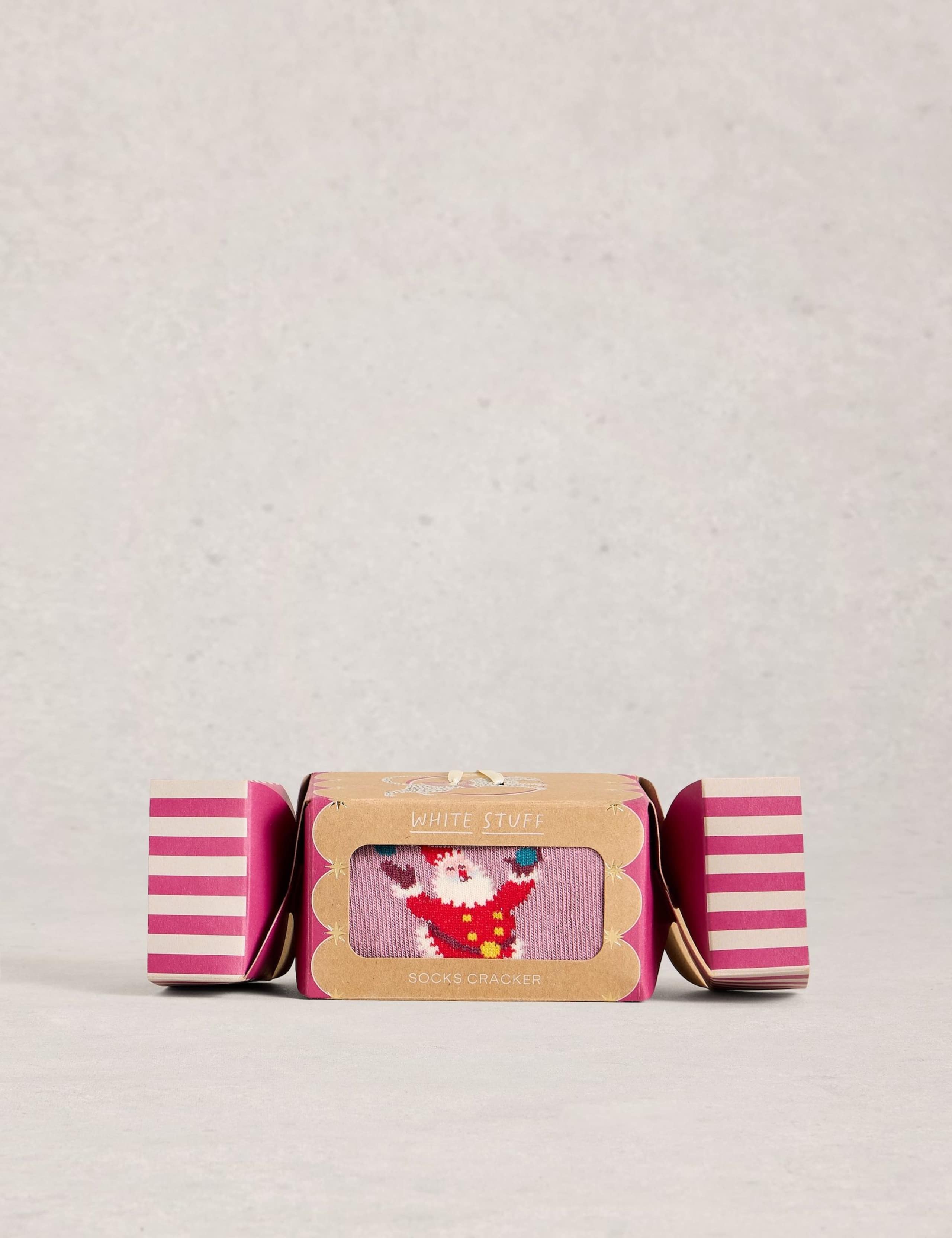 Cotton Rich Santa Socks in a Cracker 1 of 3