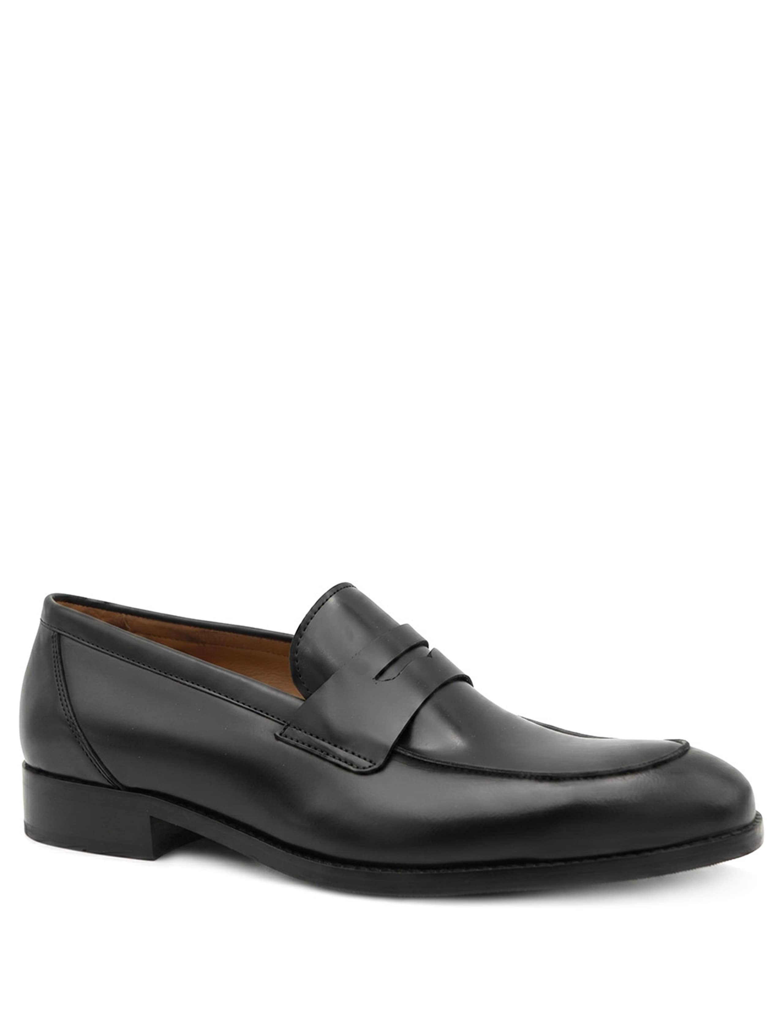 Wide Fit Leather Penny Loafers 2 of 6