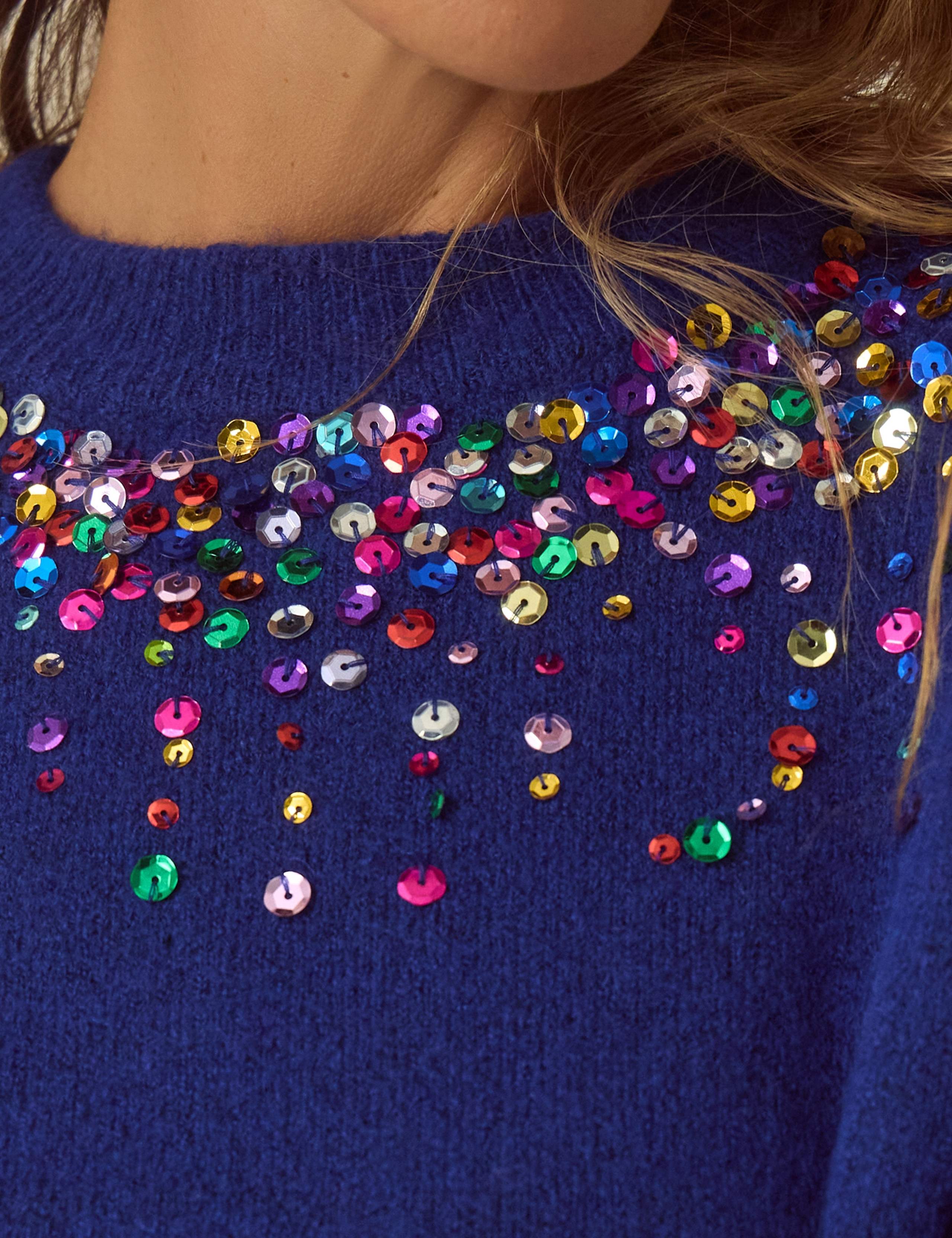 Sequin Crew Neck Jumper 4 of 4