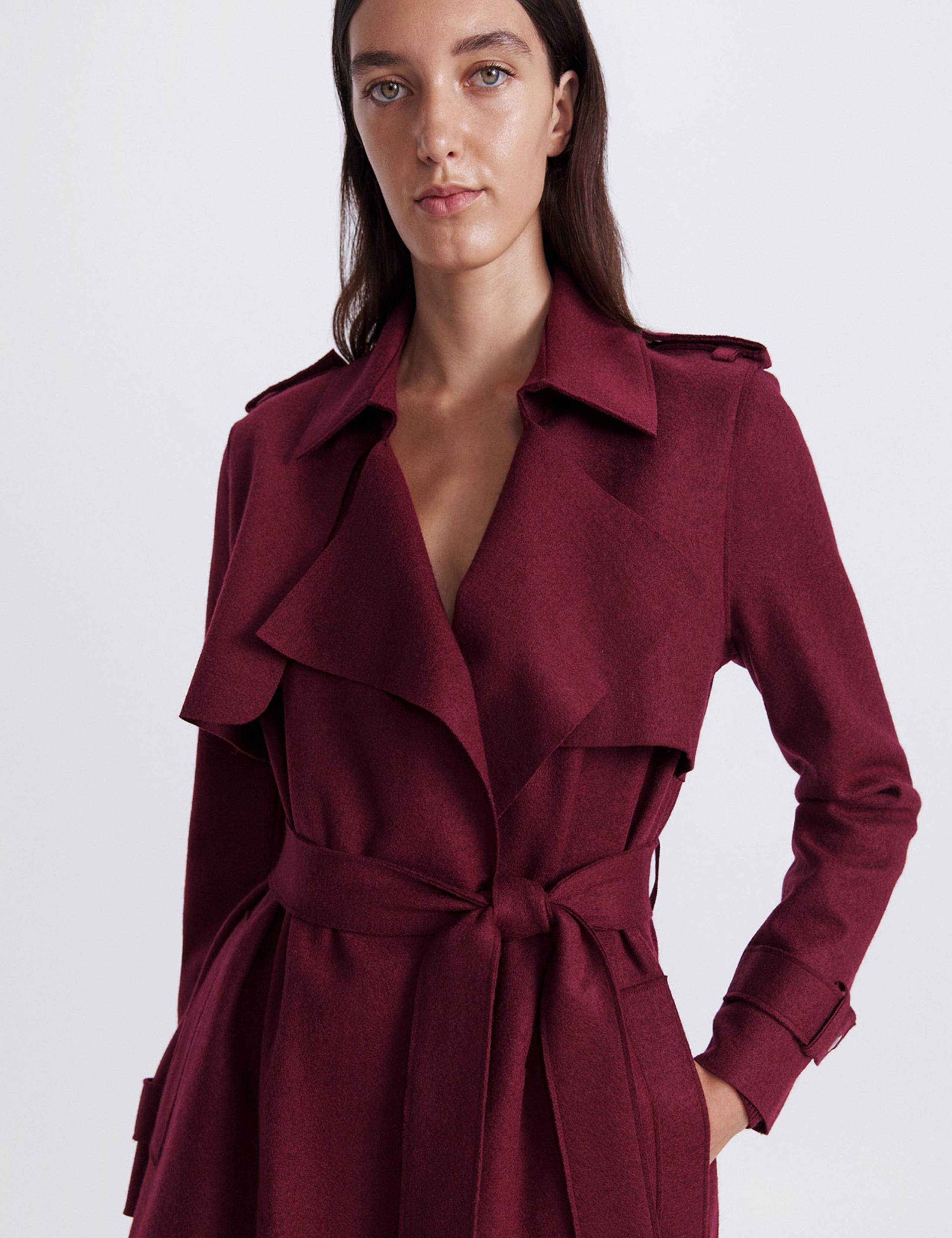 Pure Wool Longline Trench Coat 2 of 7