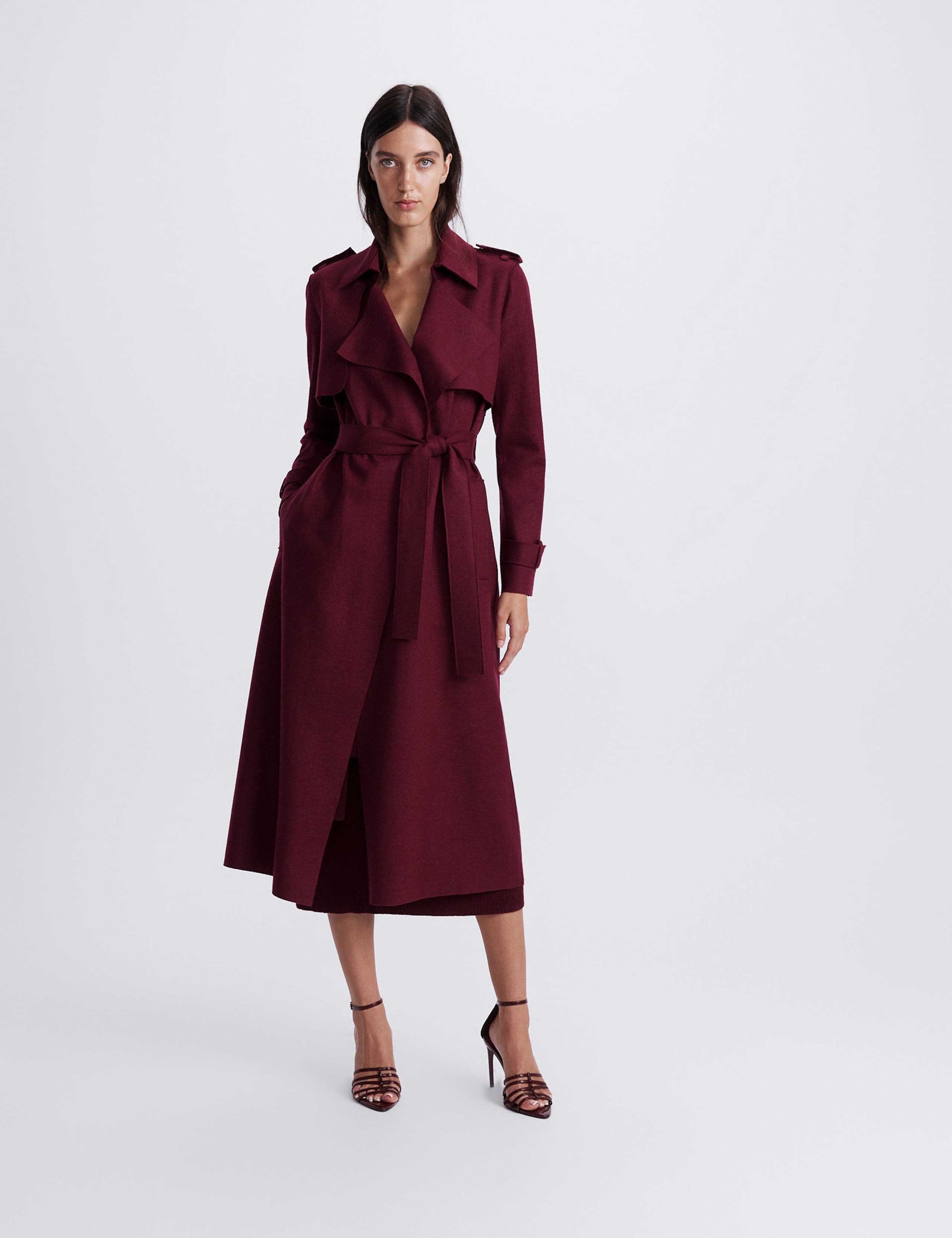 Pure Wool Longline Trench Coat 7 of 7