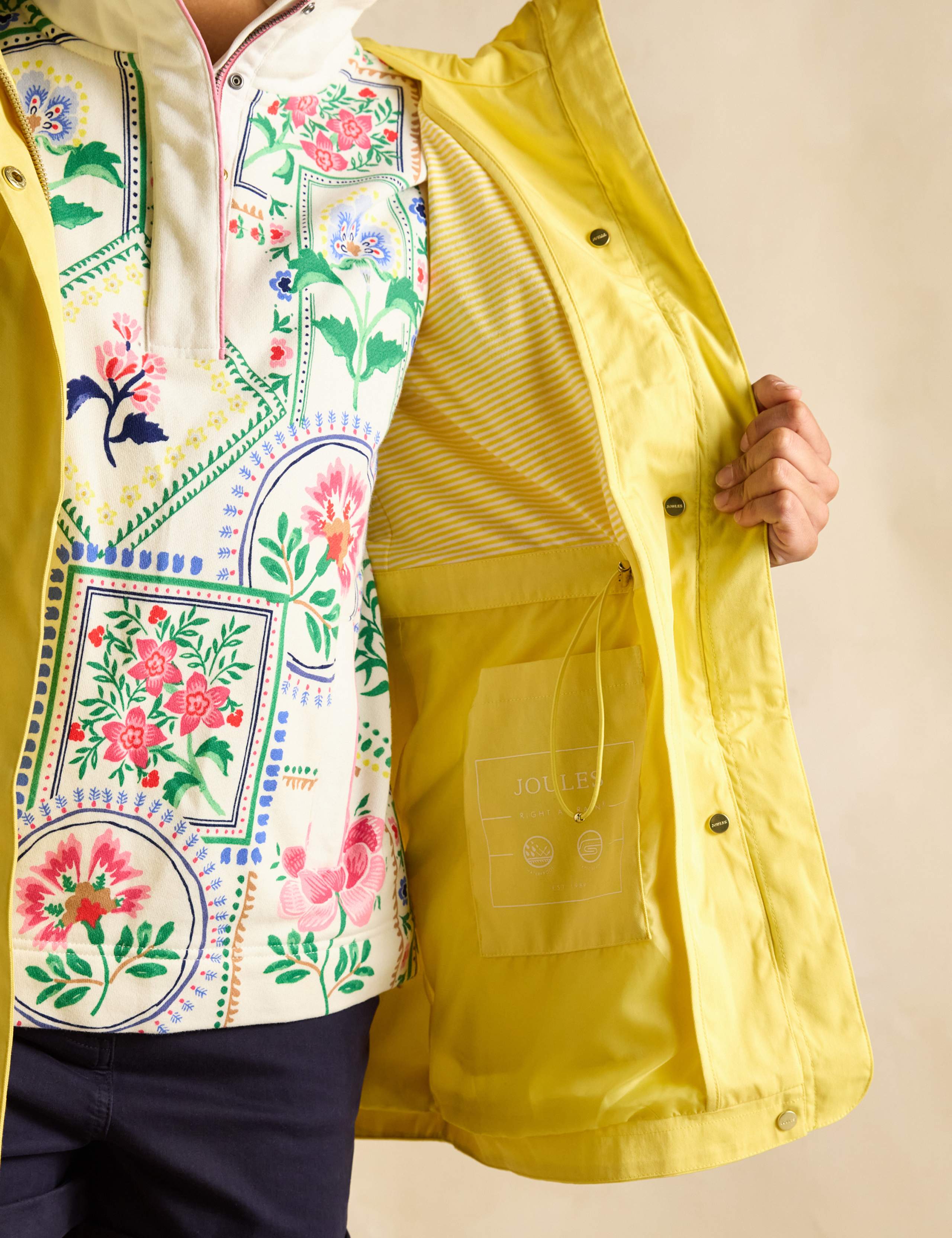 Cotton Rich Waterproof Hooded Raincoat 6 of 6