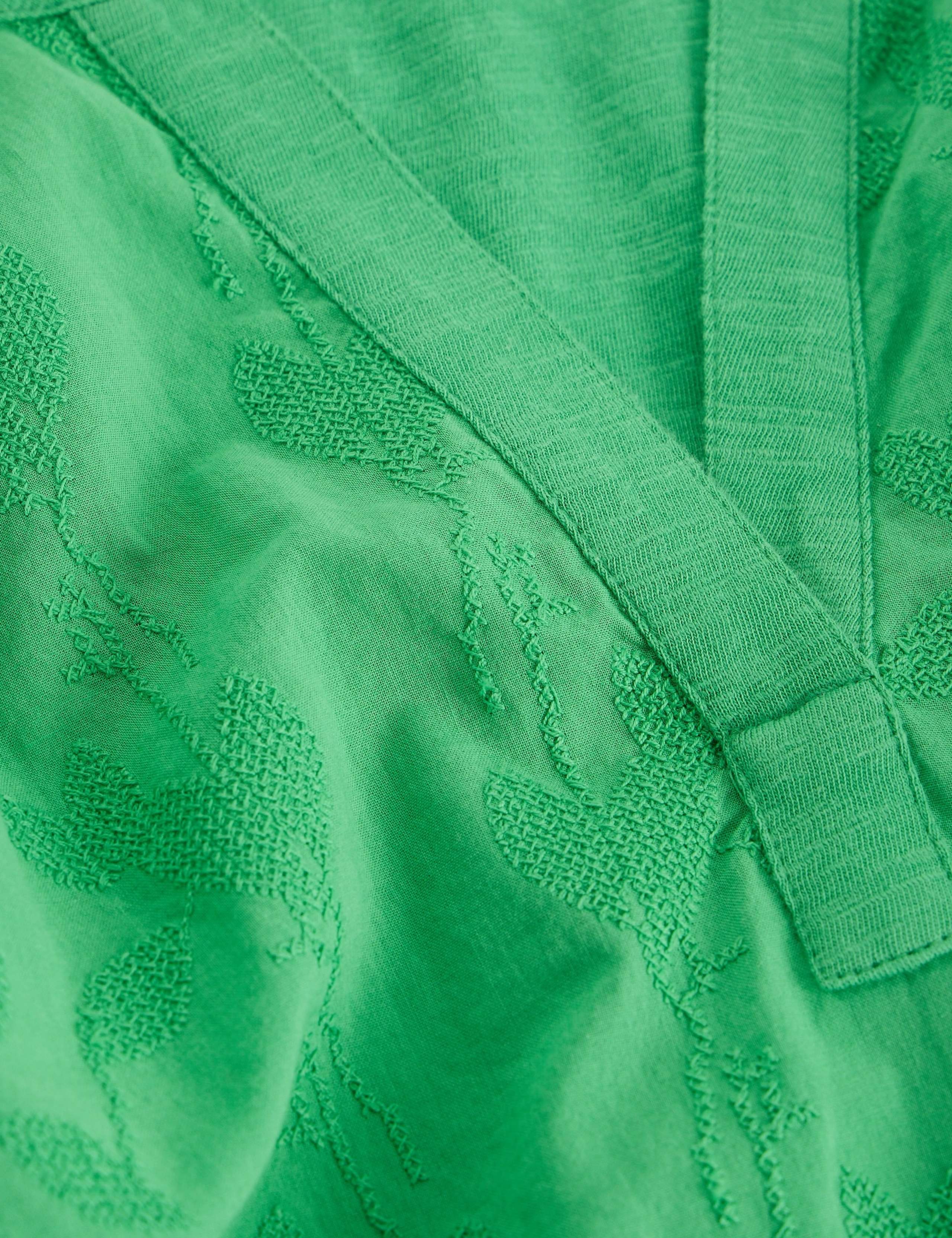 Pure Cotton Embroidered Notch Neck Top 6 of 6