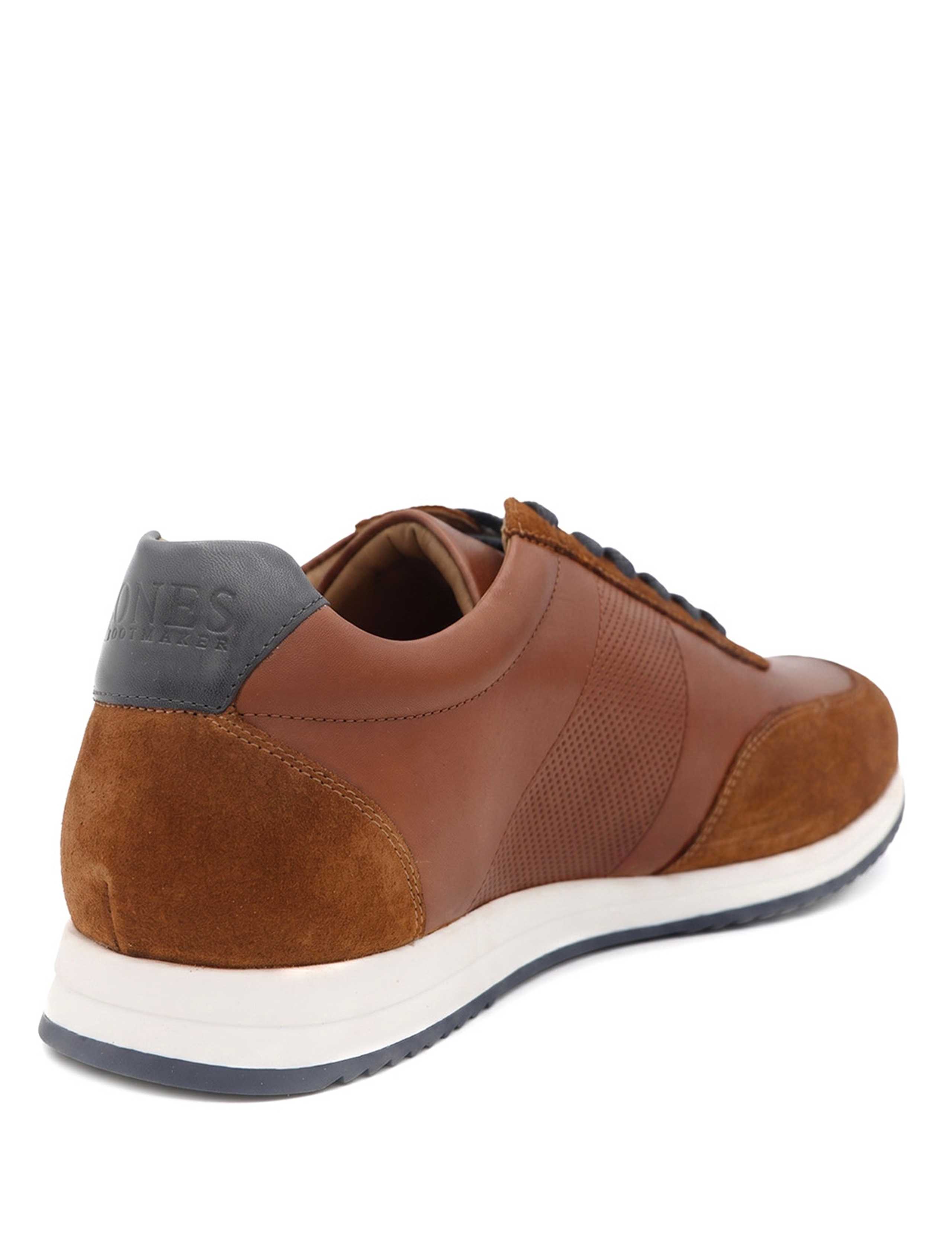 Wide Fit Leather Trainers 3 of 6