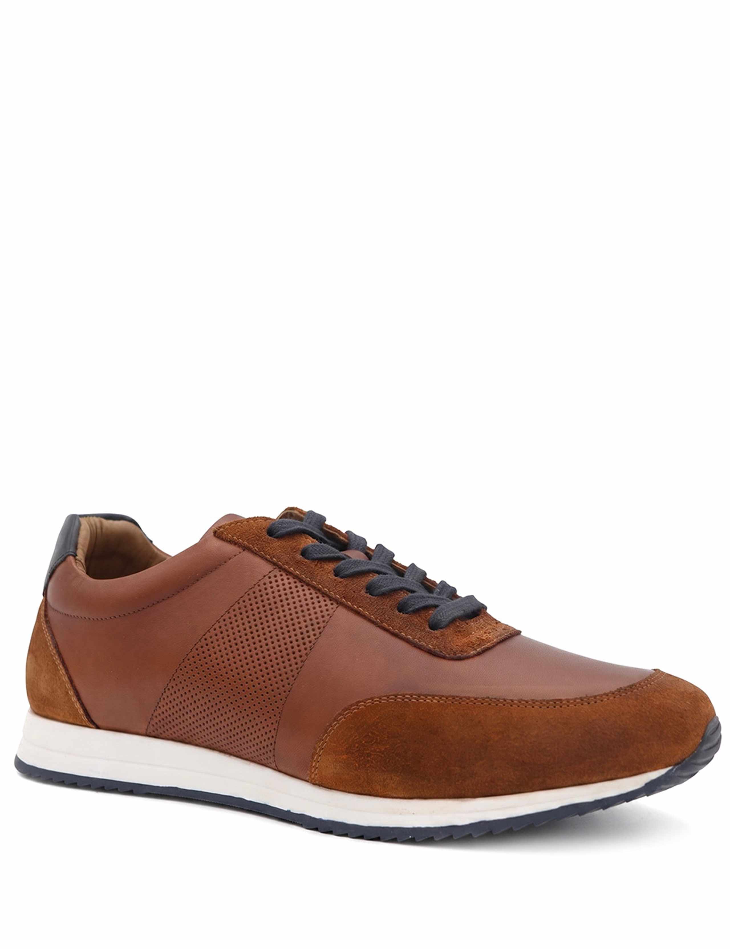 Wide Fit Leather Trainers 4 of 6