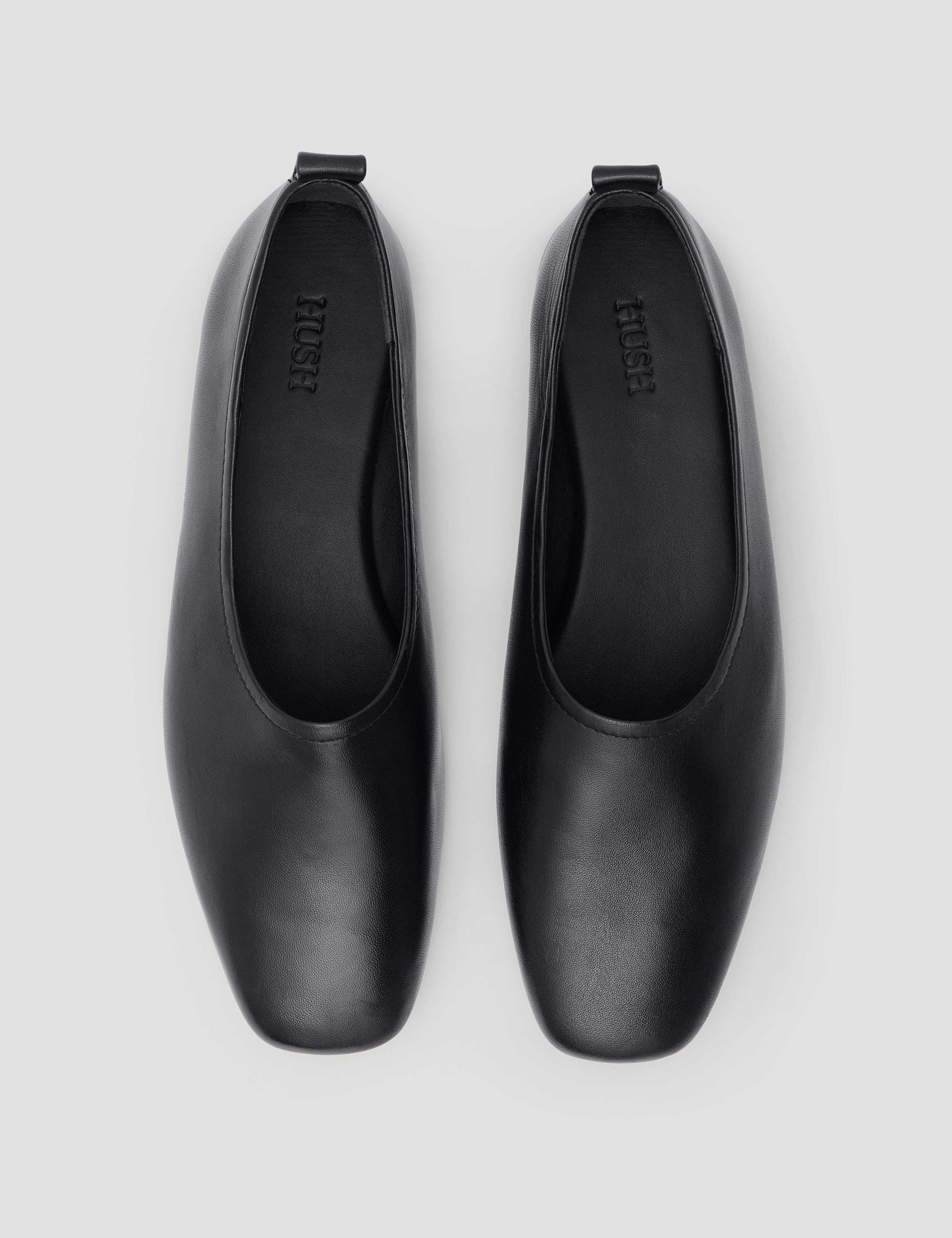 Leather Square Toe Ballet Pumps 3 of 6