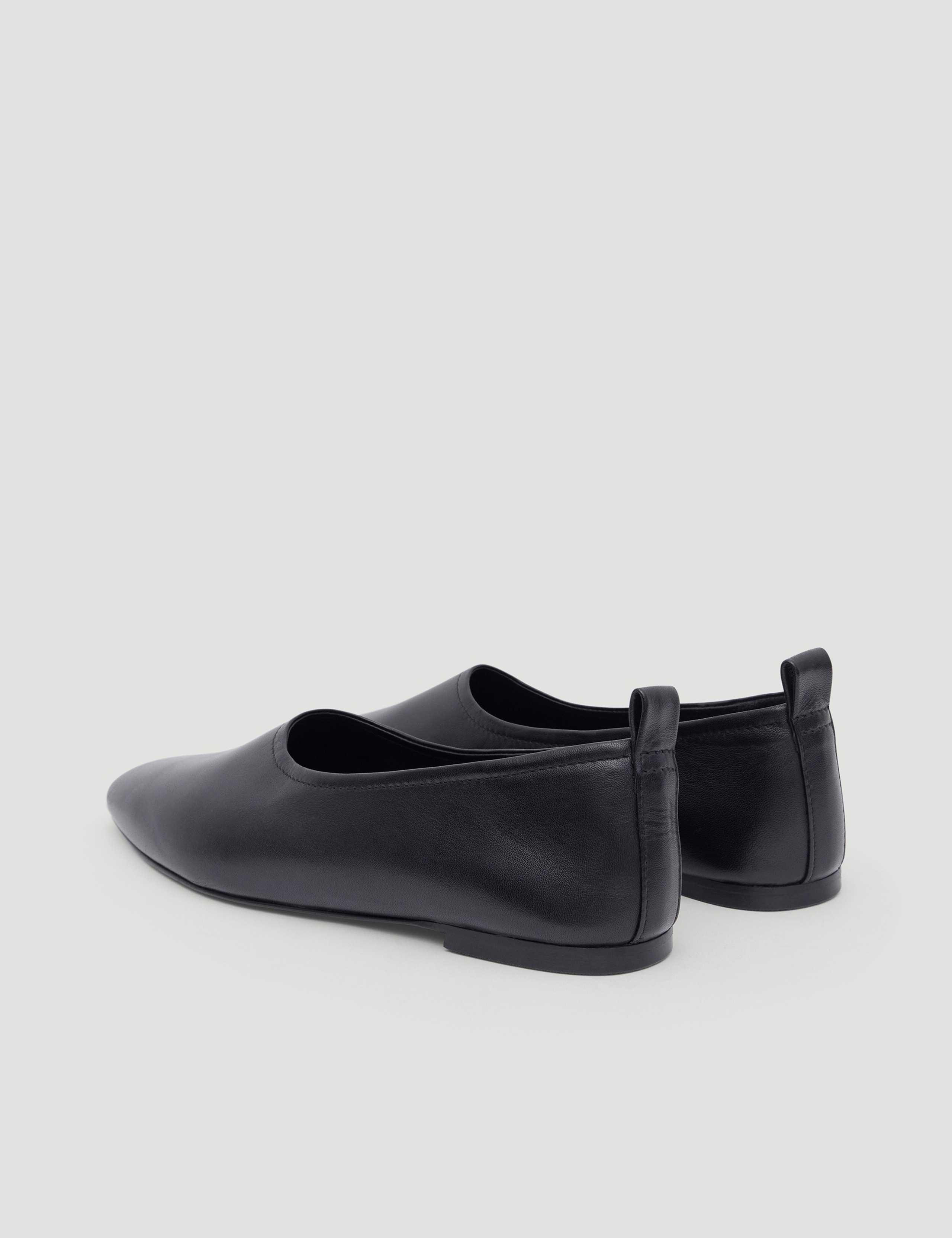 Leather Square Toe Ballet Pumps 5 of 6