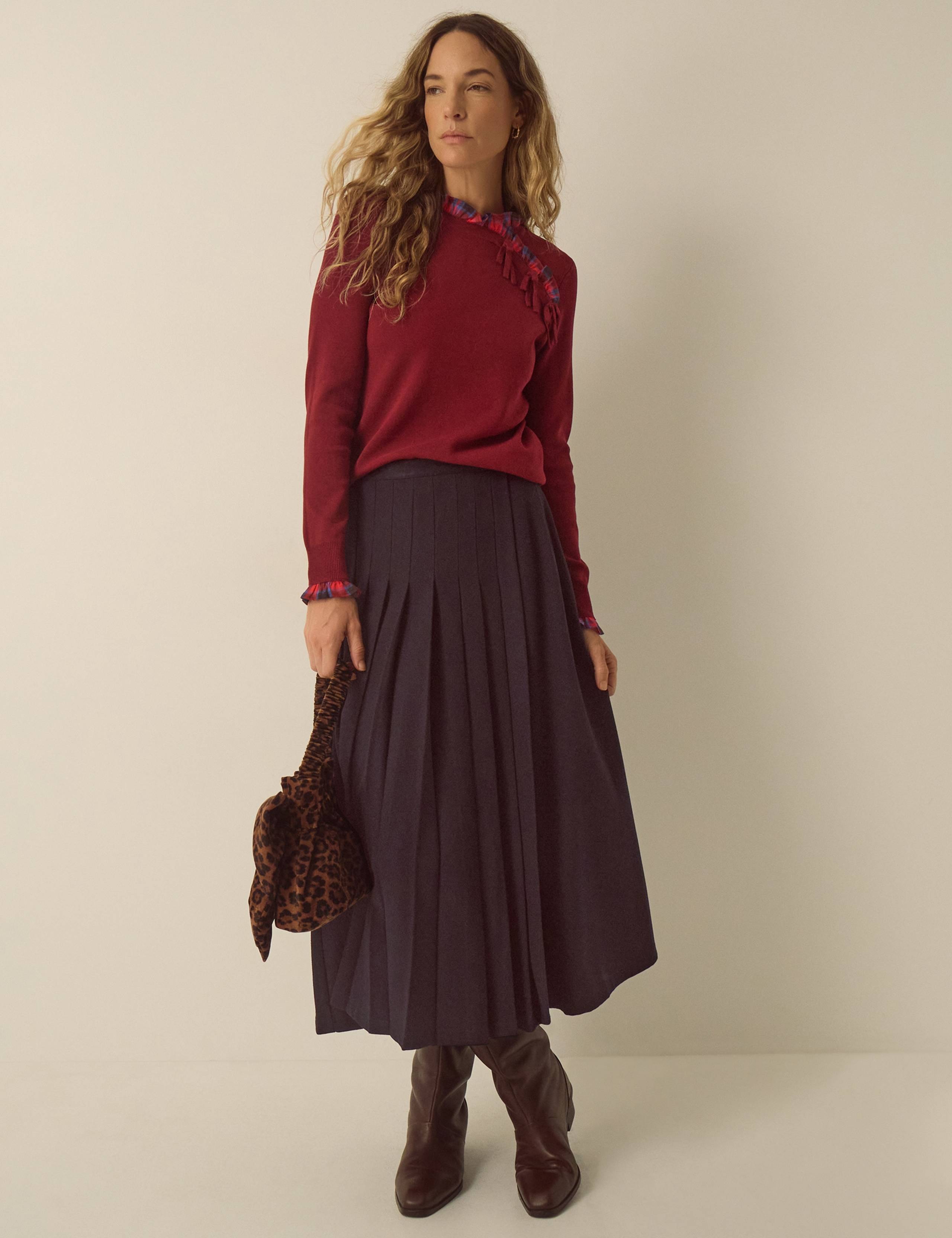 Checked Funnel Neck Jumper 2 of 4