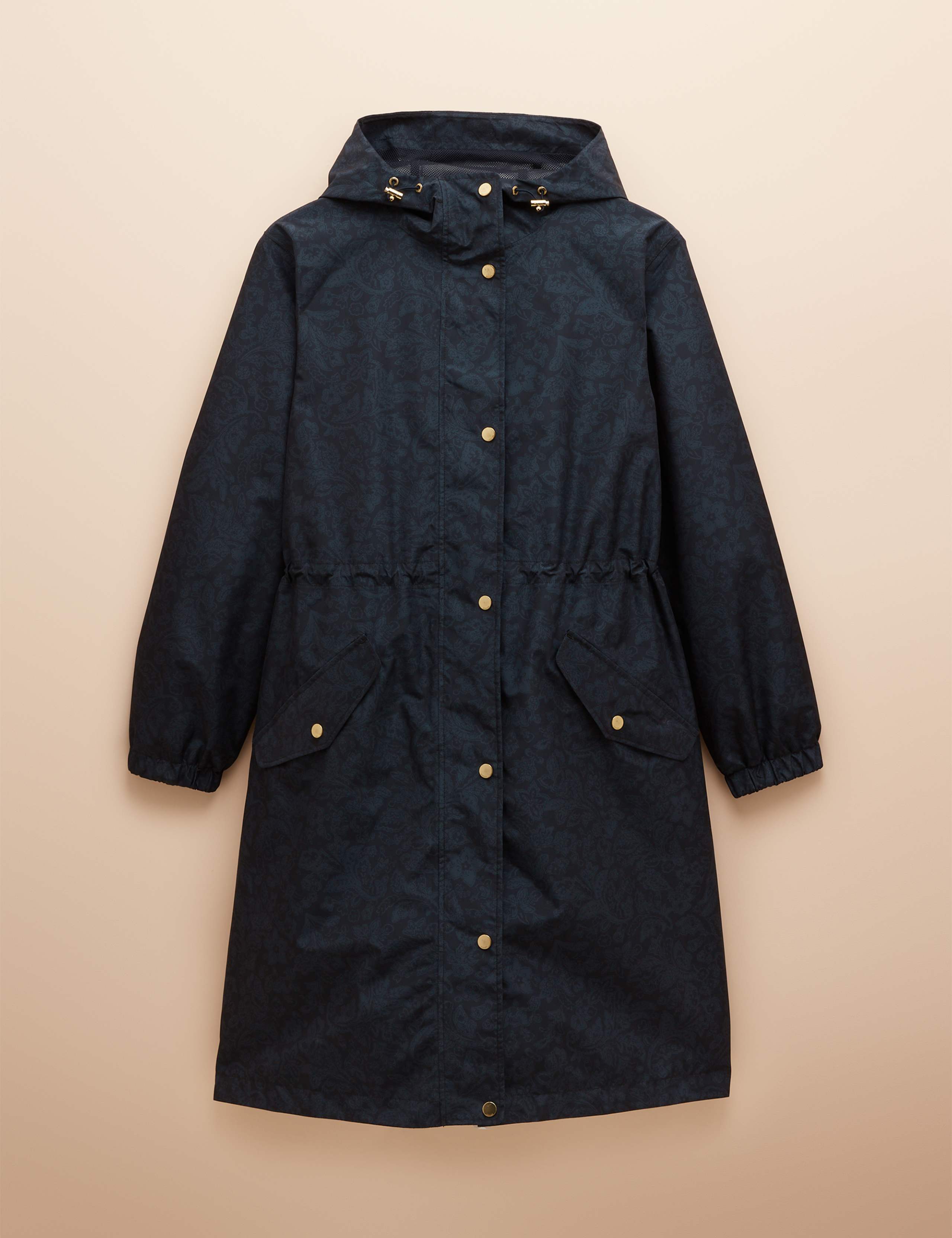 Waterproof Floral Hooded Packable Raincoat 2 of 6