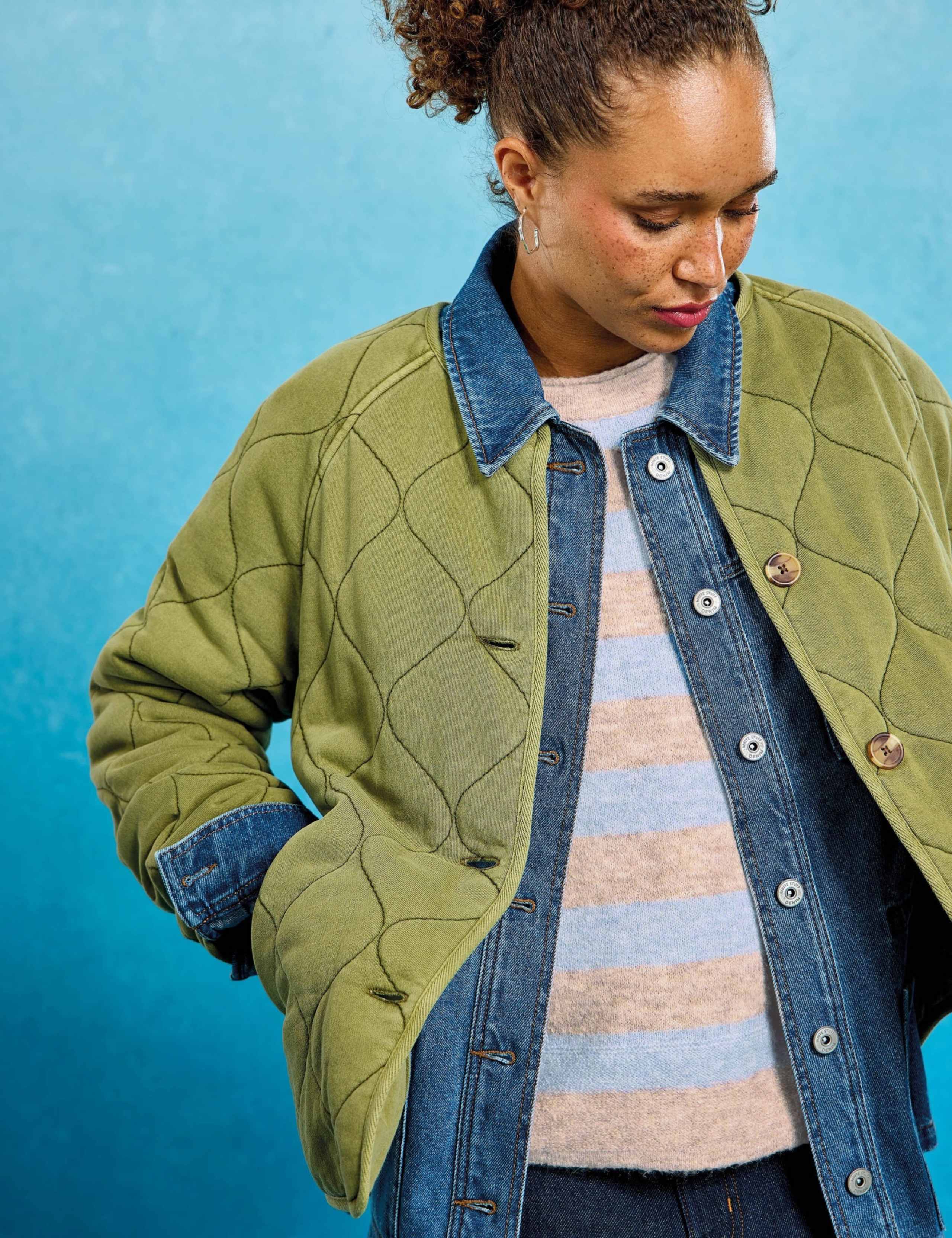 Striped Crew Neck Oversized Knitted T-Shirt 6 of 6