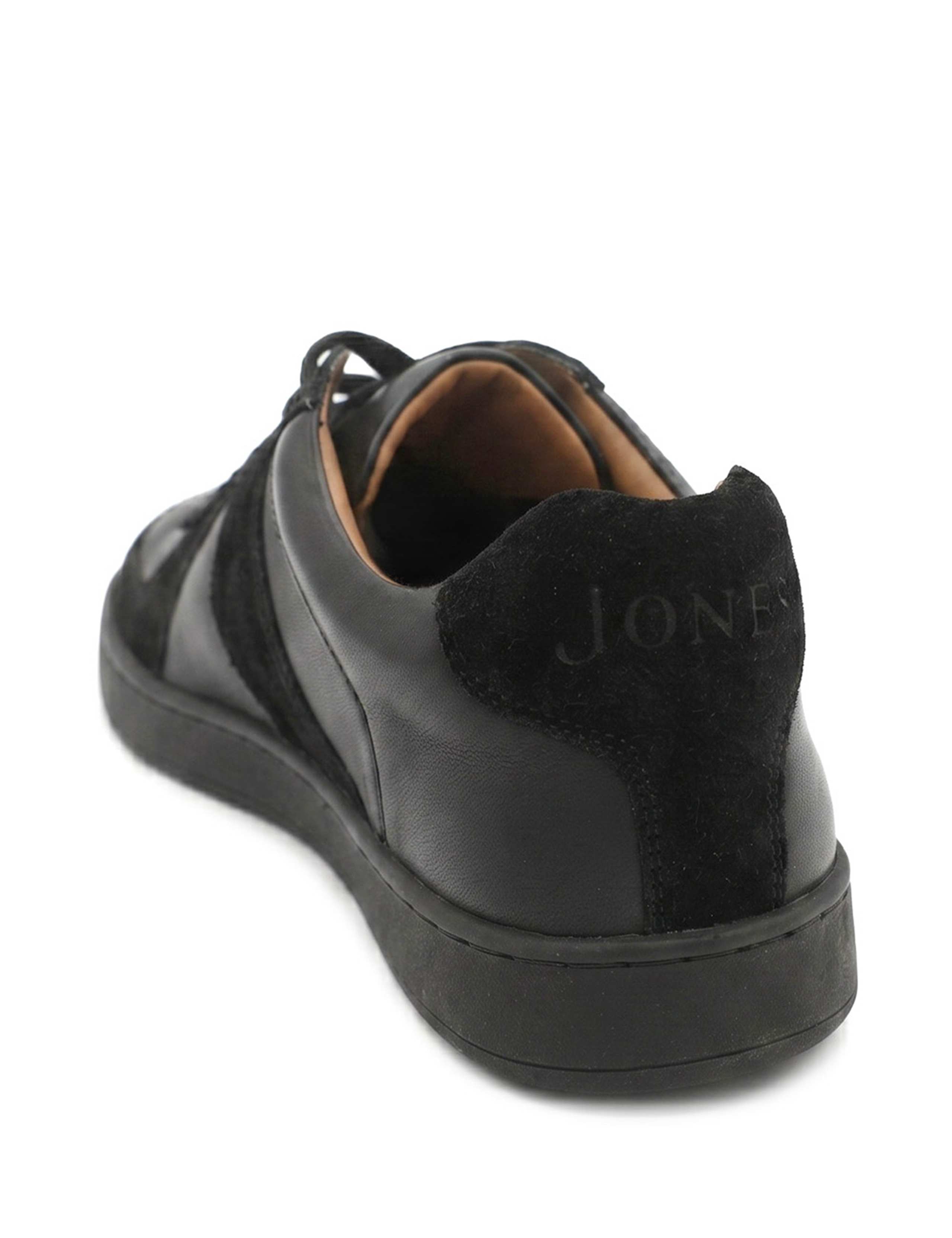 Wide Fit Leather Lace Up Trainers 4 of 6