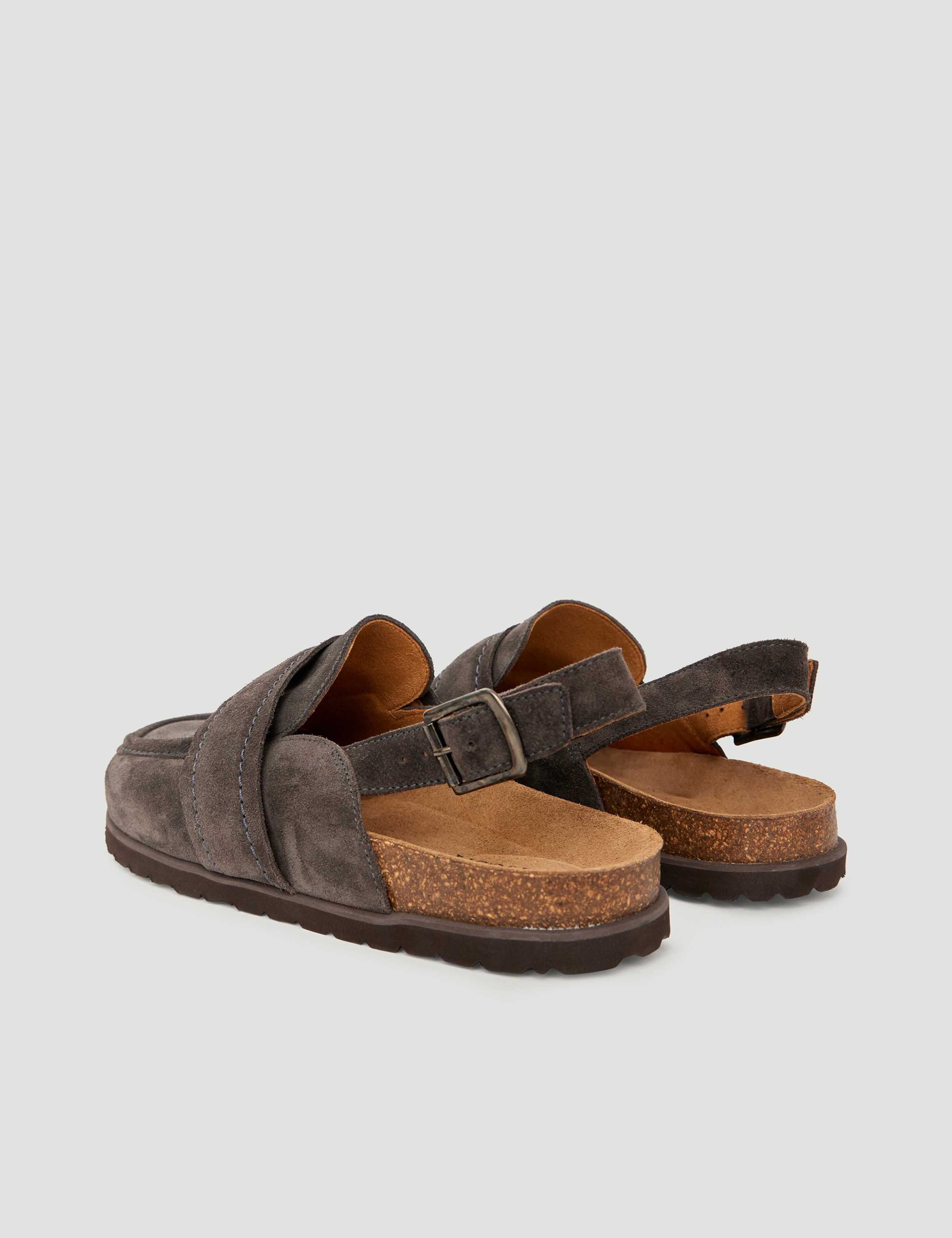 Leather Buckle Padded Flat Mules 5 of 6