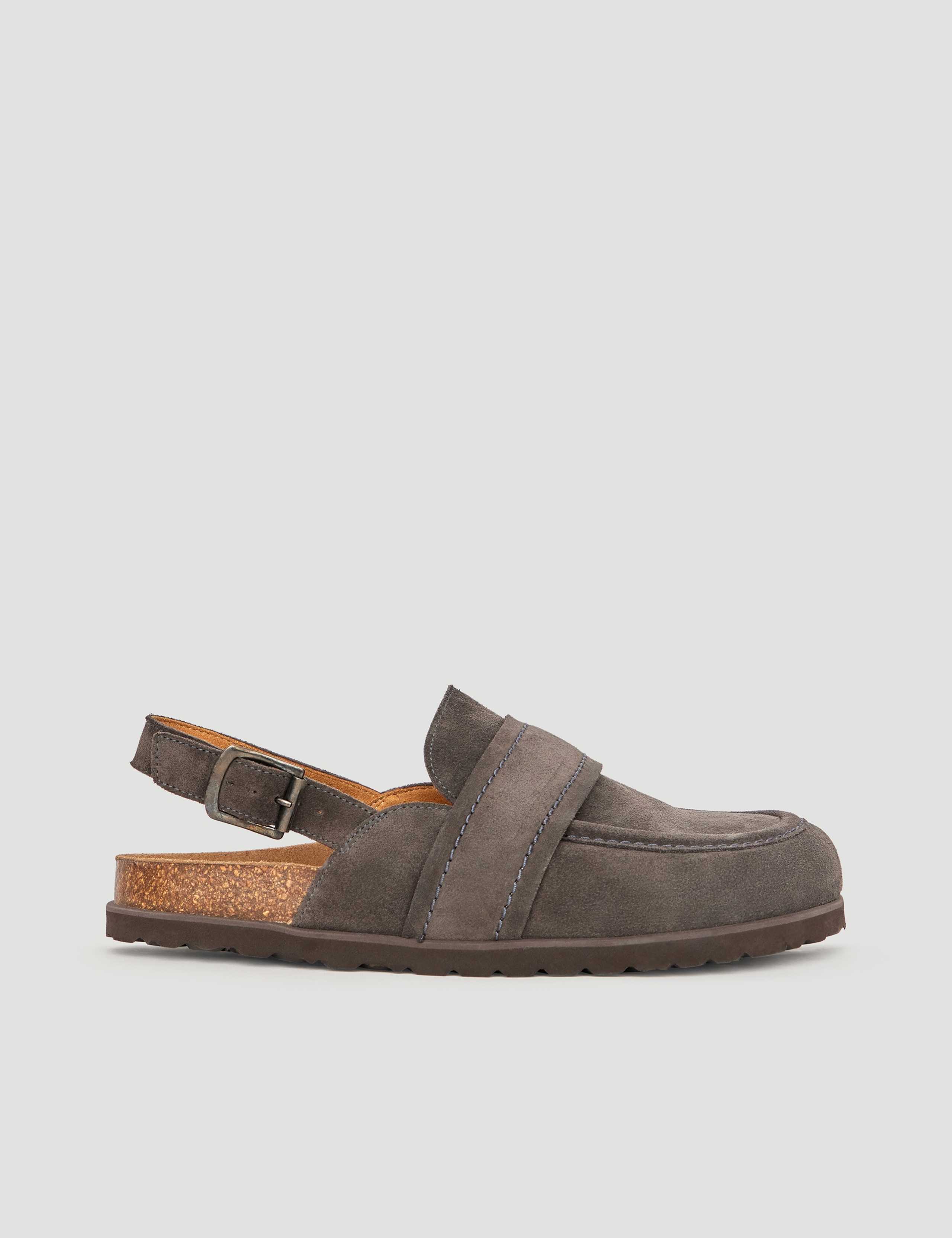 Leather Buckle Padded Flat Mules 2 of 6