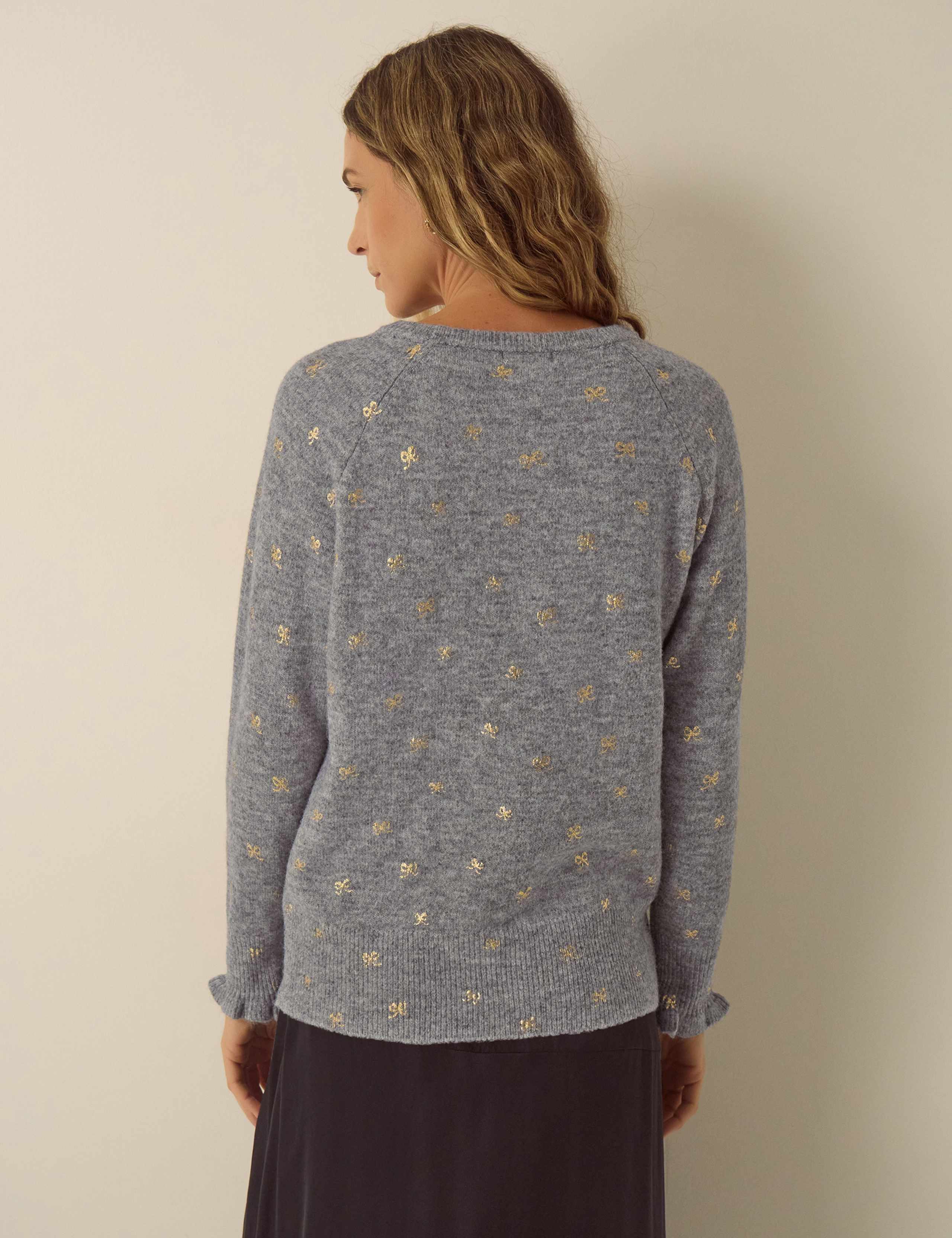 Foil Print Crew Neck Jumper 3 of 4