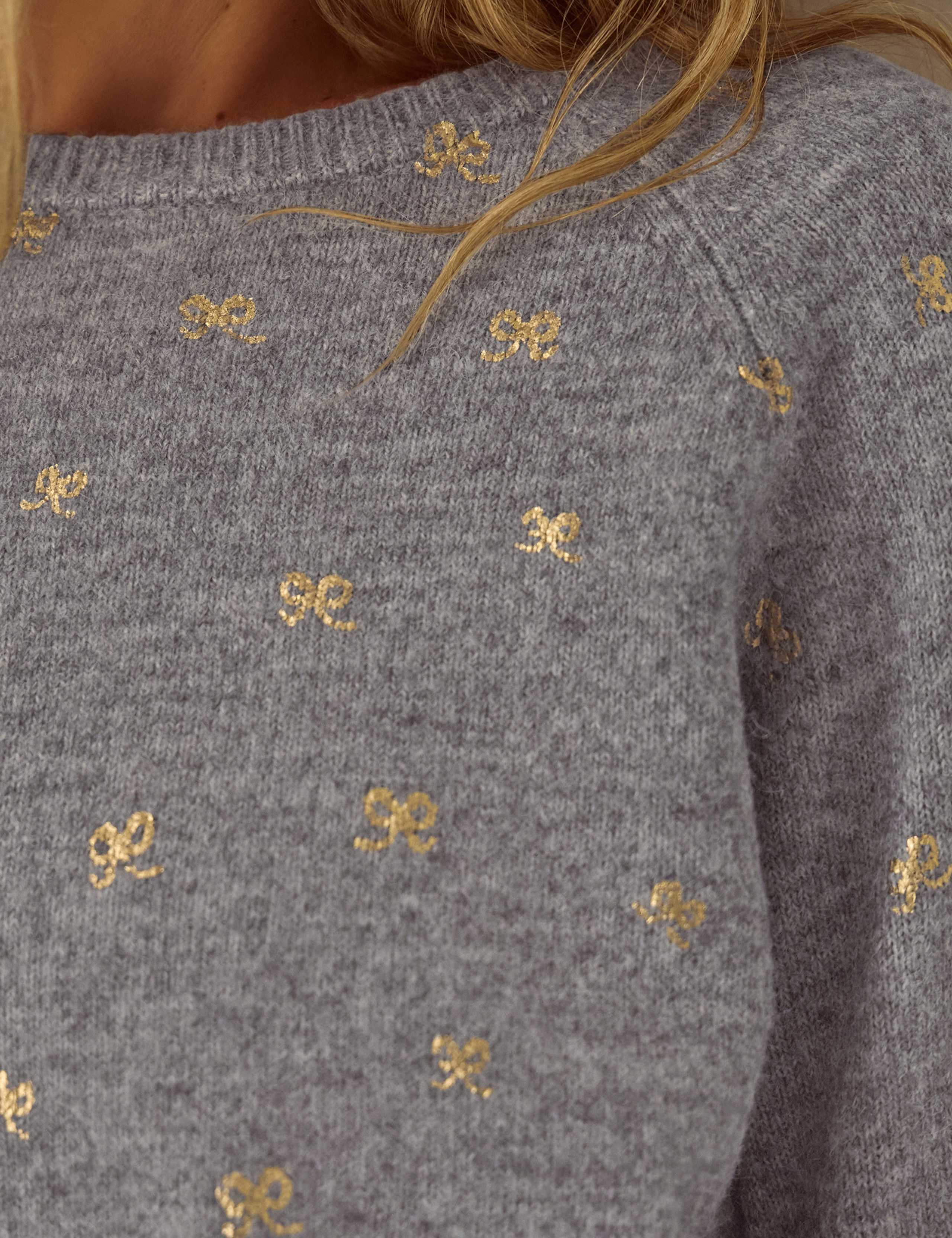 Foil Print Crew Neck Jumper 4 of 4