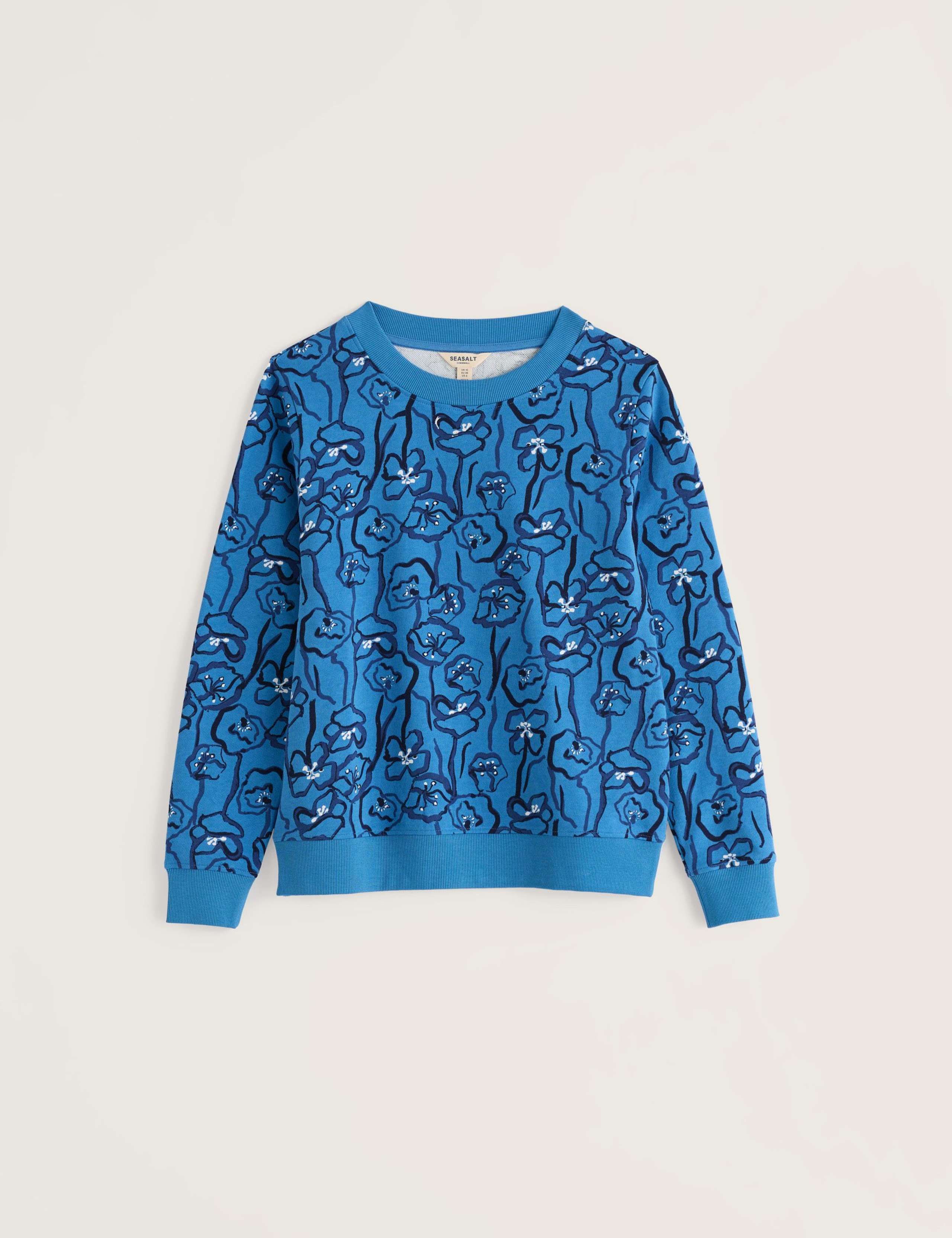 Pure Cotton Floral Sweatshirt 2 of 5