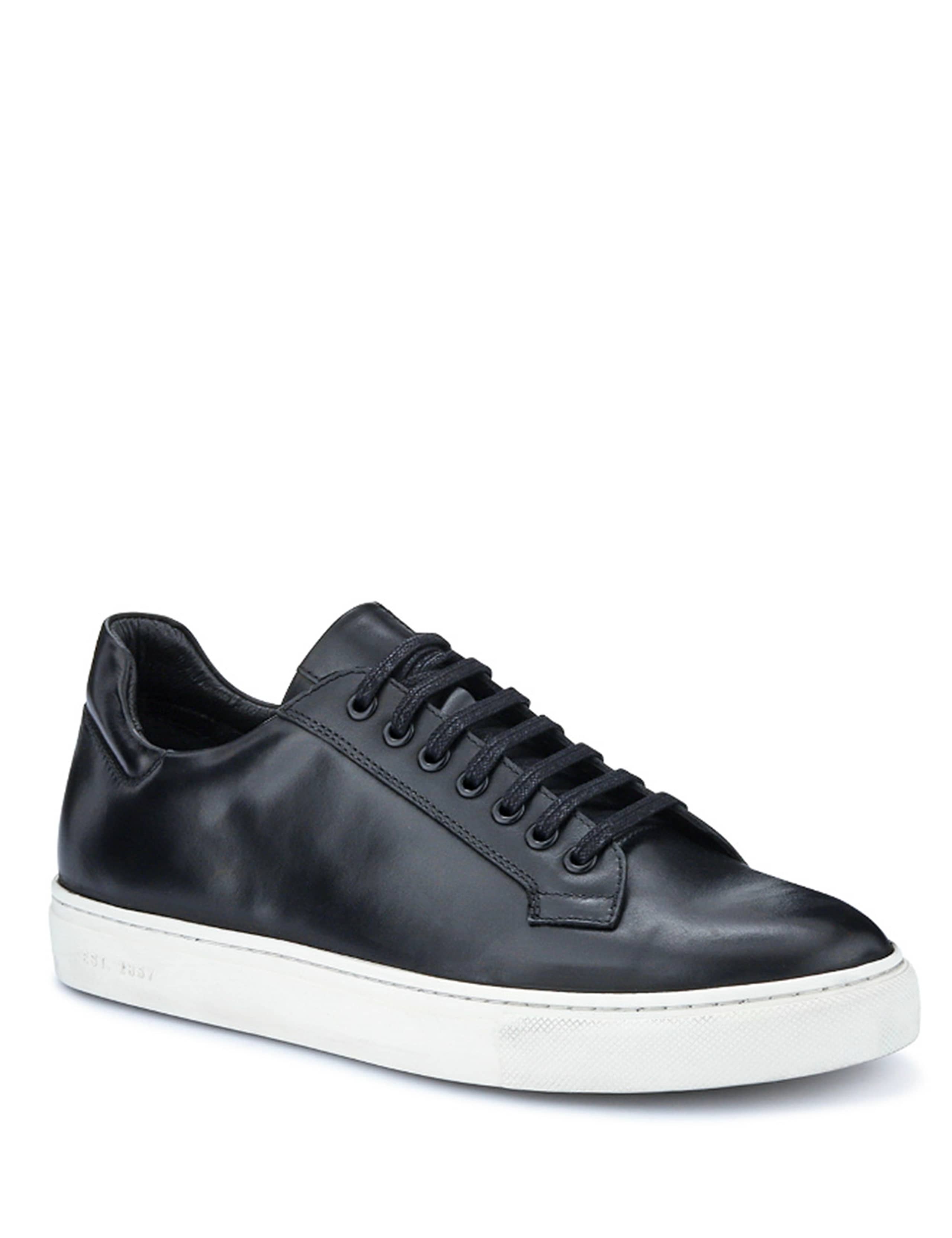 Wide Fit Leather Lace Up Trainers 4 of 6