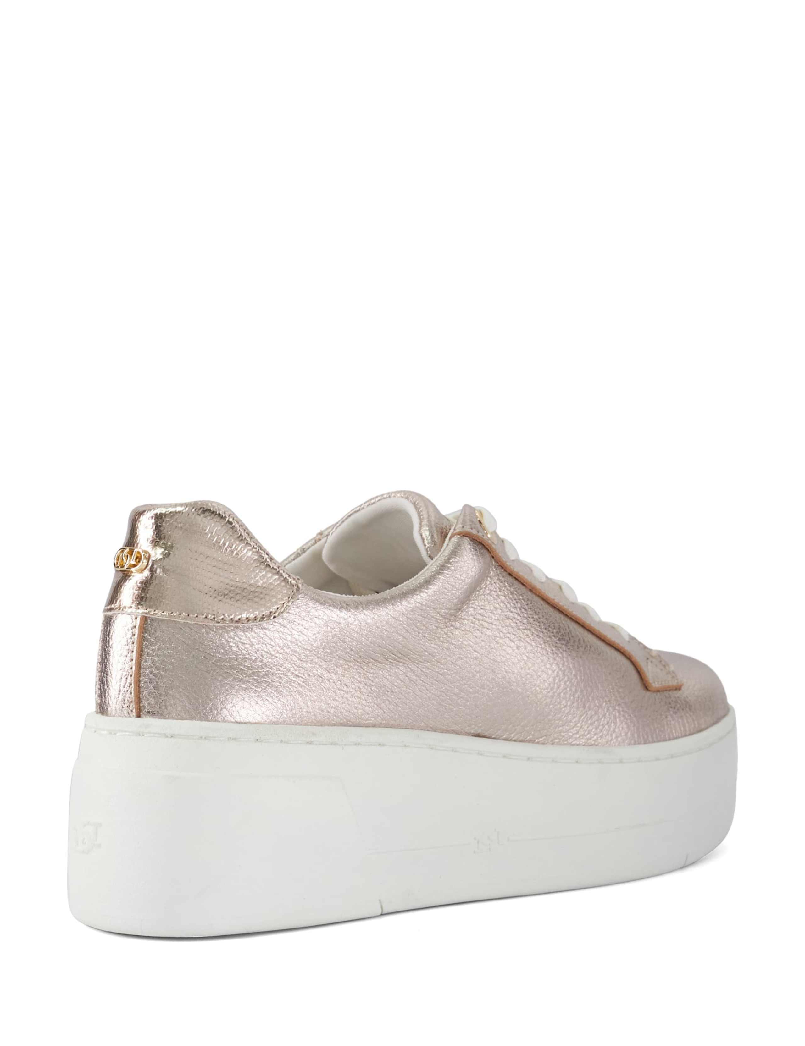 Episode 2 Leather Lace Up Flatform Trainers 4 of 5