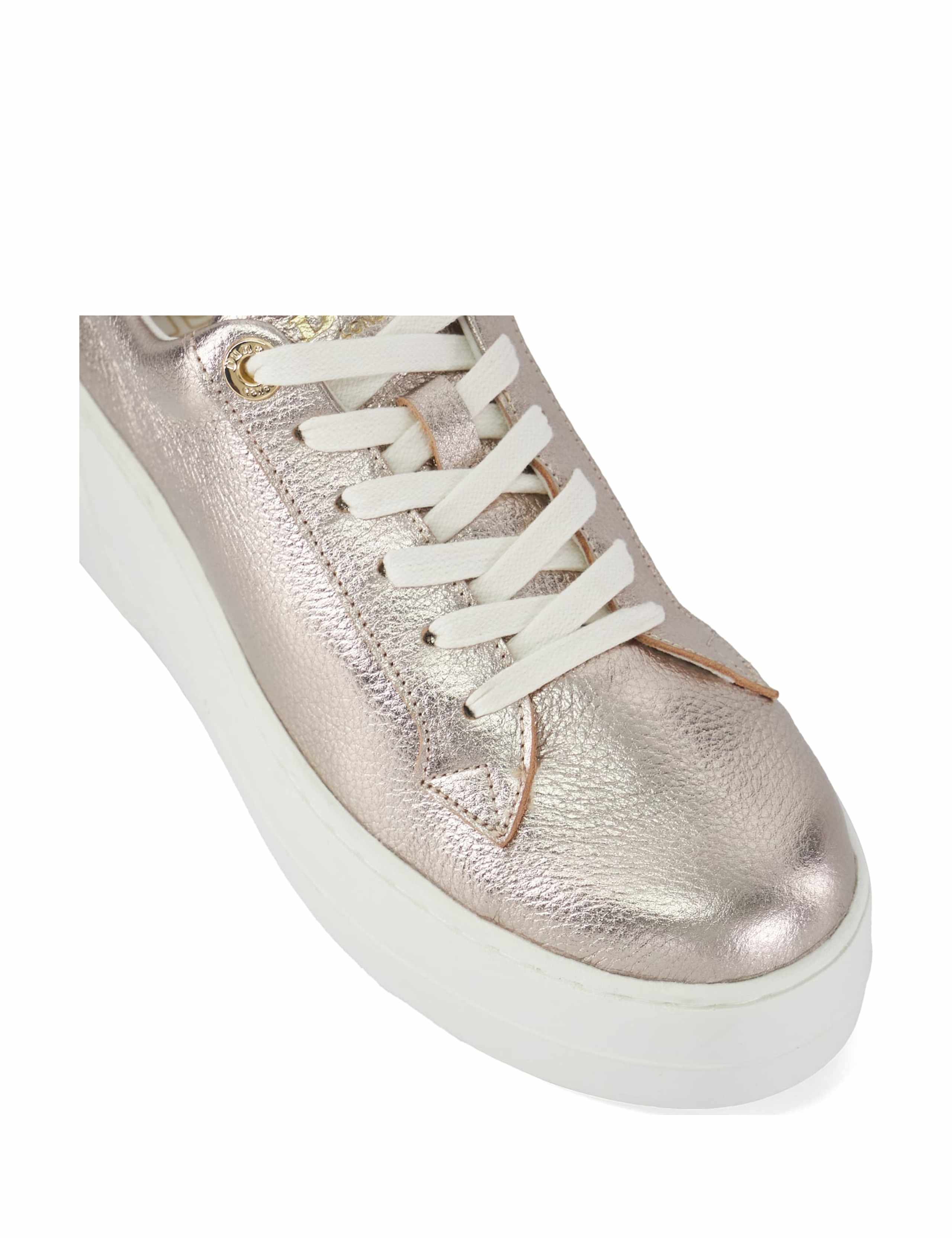 Episode 2 Leather Lace Up Flatform Trainers 5 of 5