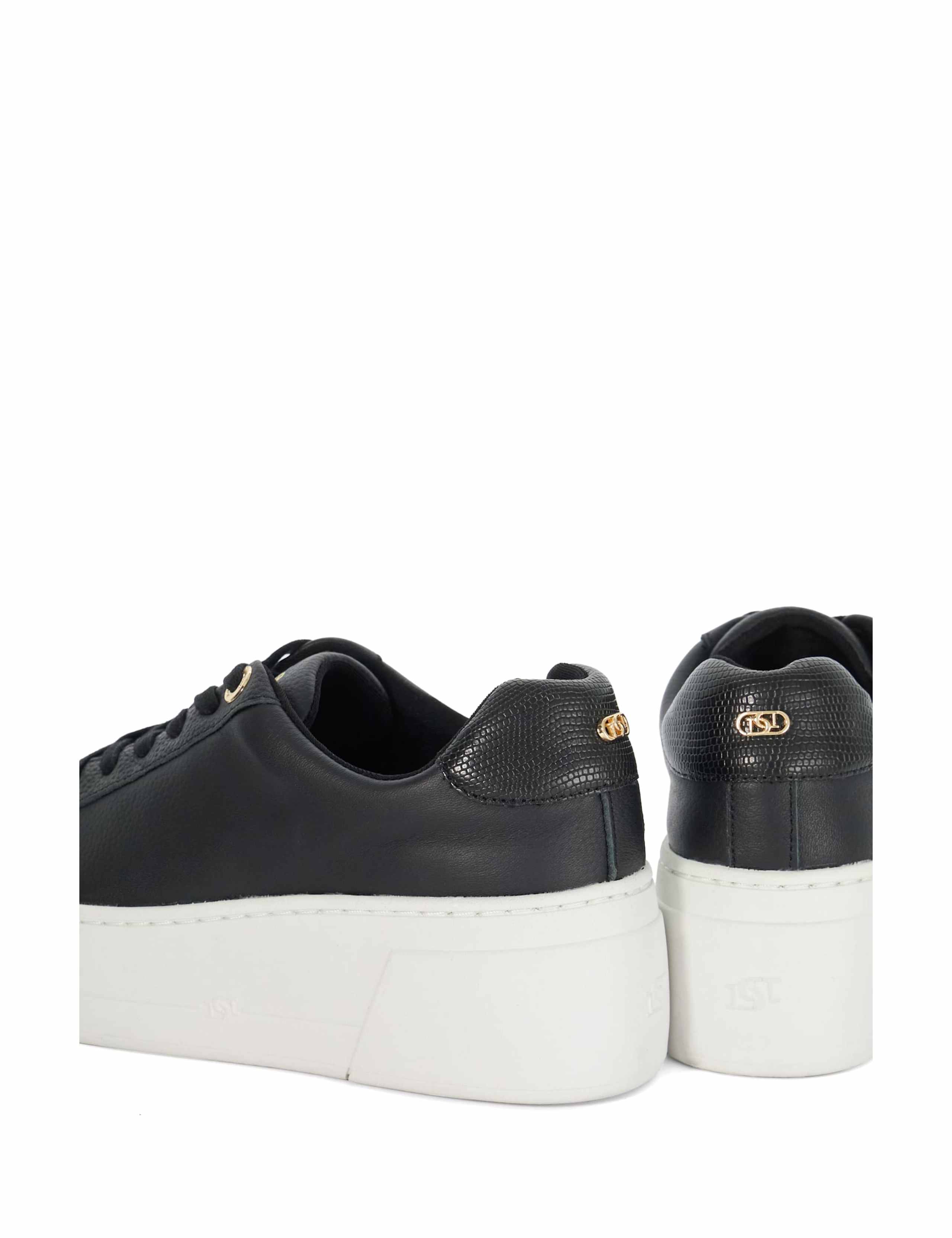 Episode 2 Leather Lace Up Flatform Trainers 2 of 5