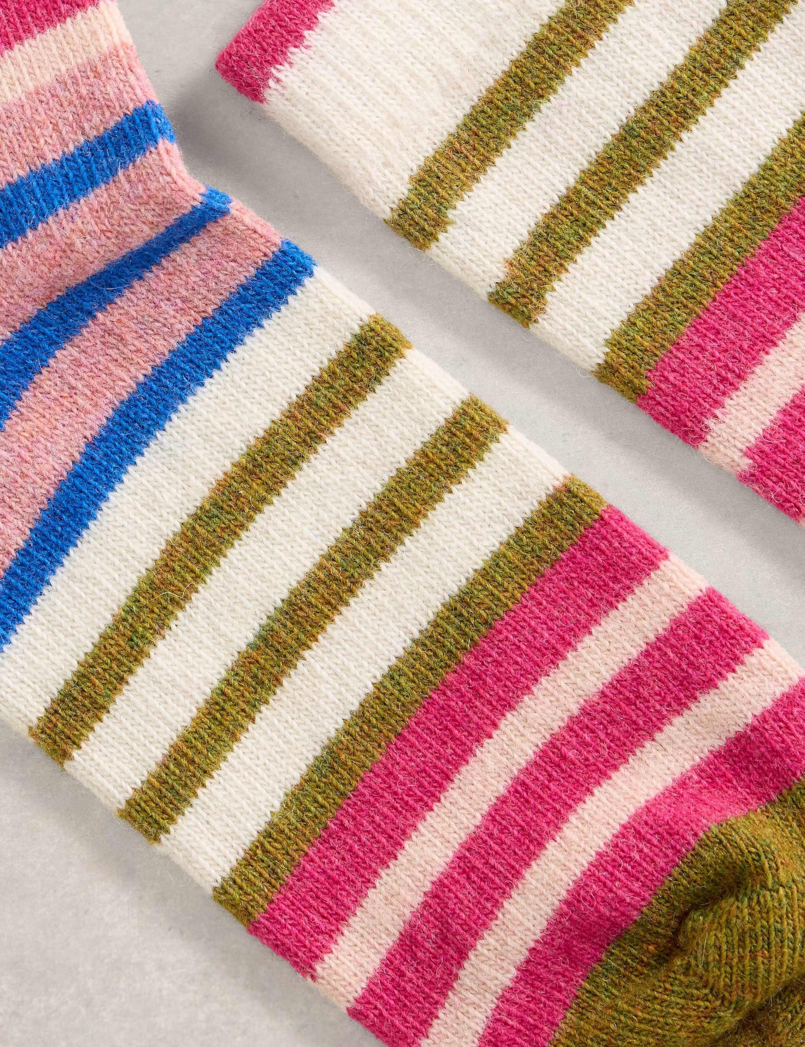Wool Rich Striped Socks 2 of 2