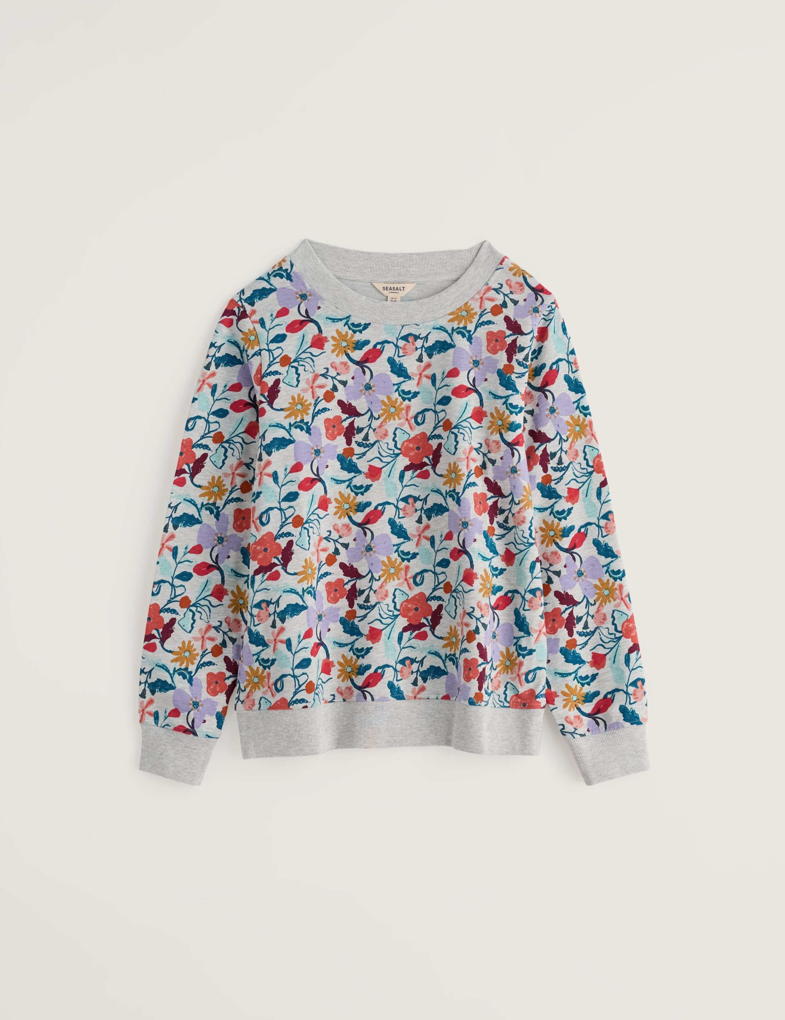 Pure Cotton Floral Sweatshirt 2 of 5