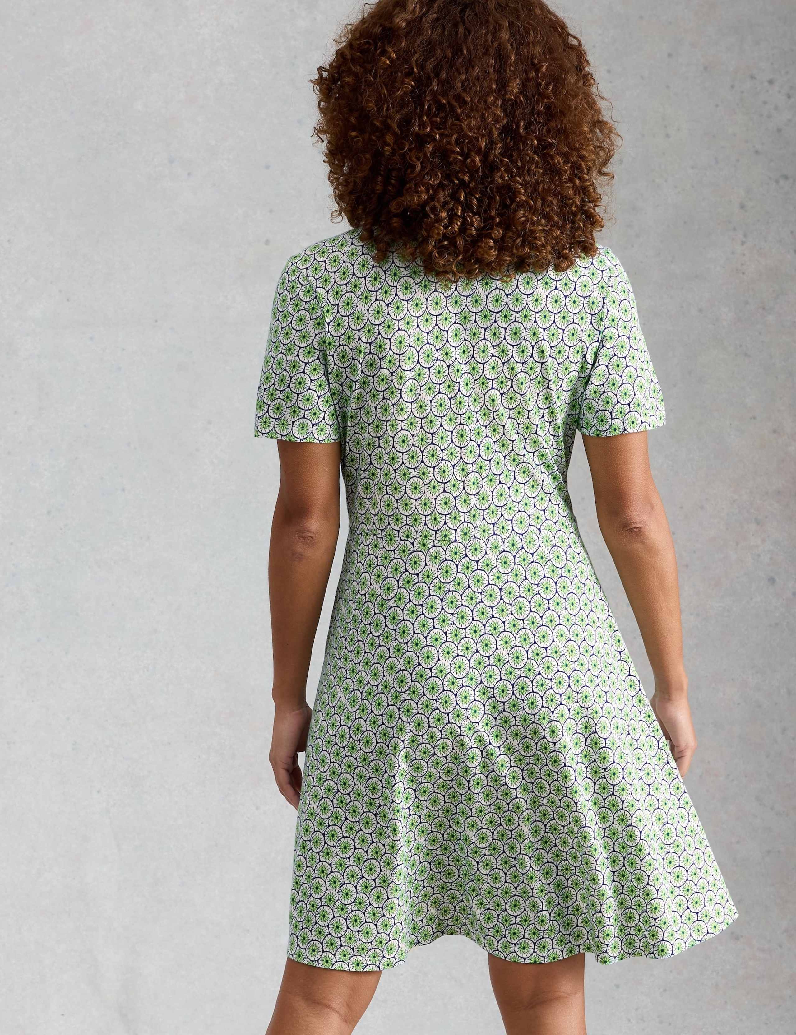 Pure Cotton Printed Shirt Dress 5 of 6