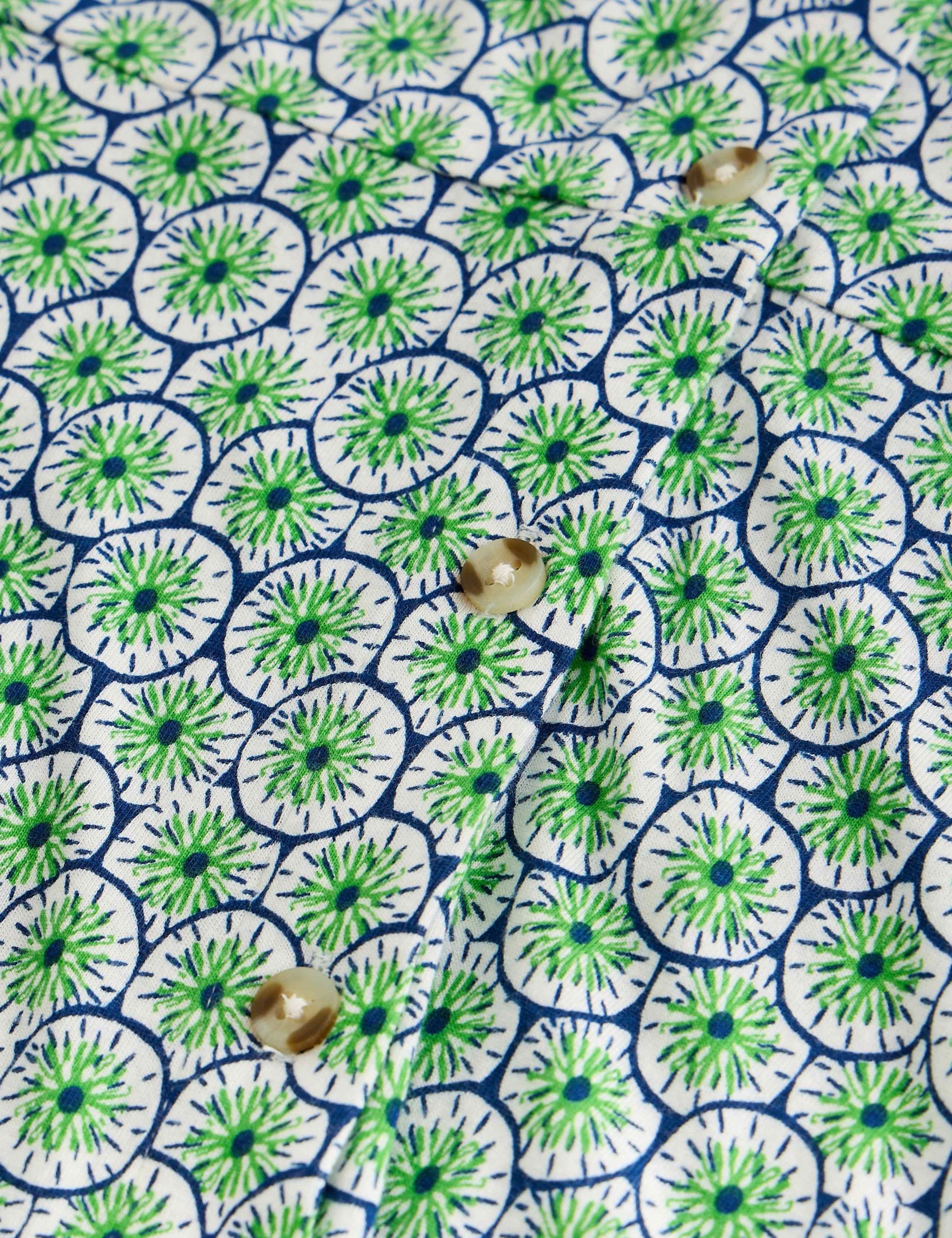 Pure Cotton Printed Shirt Dress 6 of 6