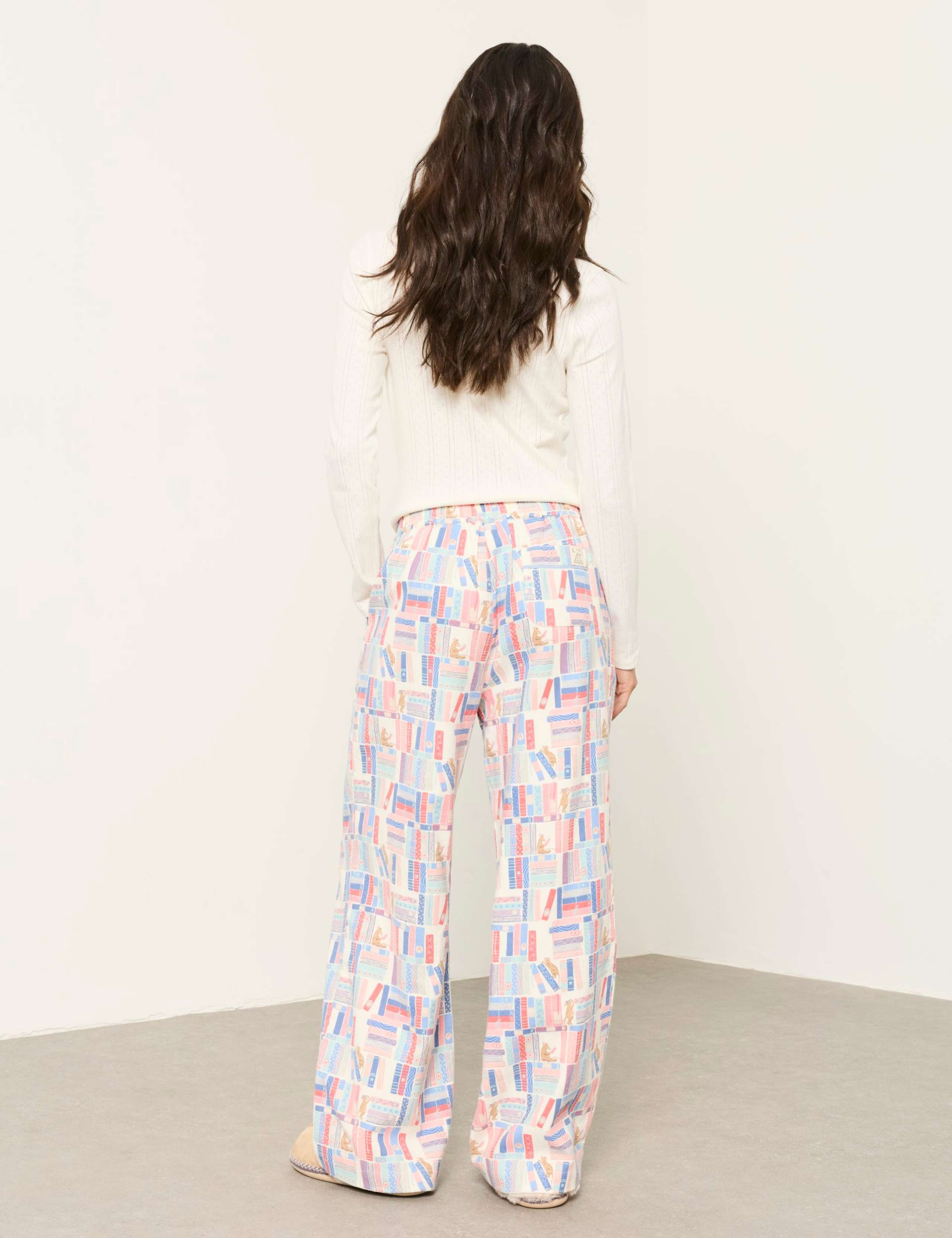 Pure Cotton Book Print Pyjama Bottoms 3 of 7