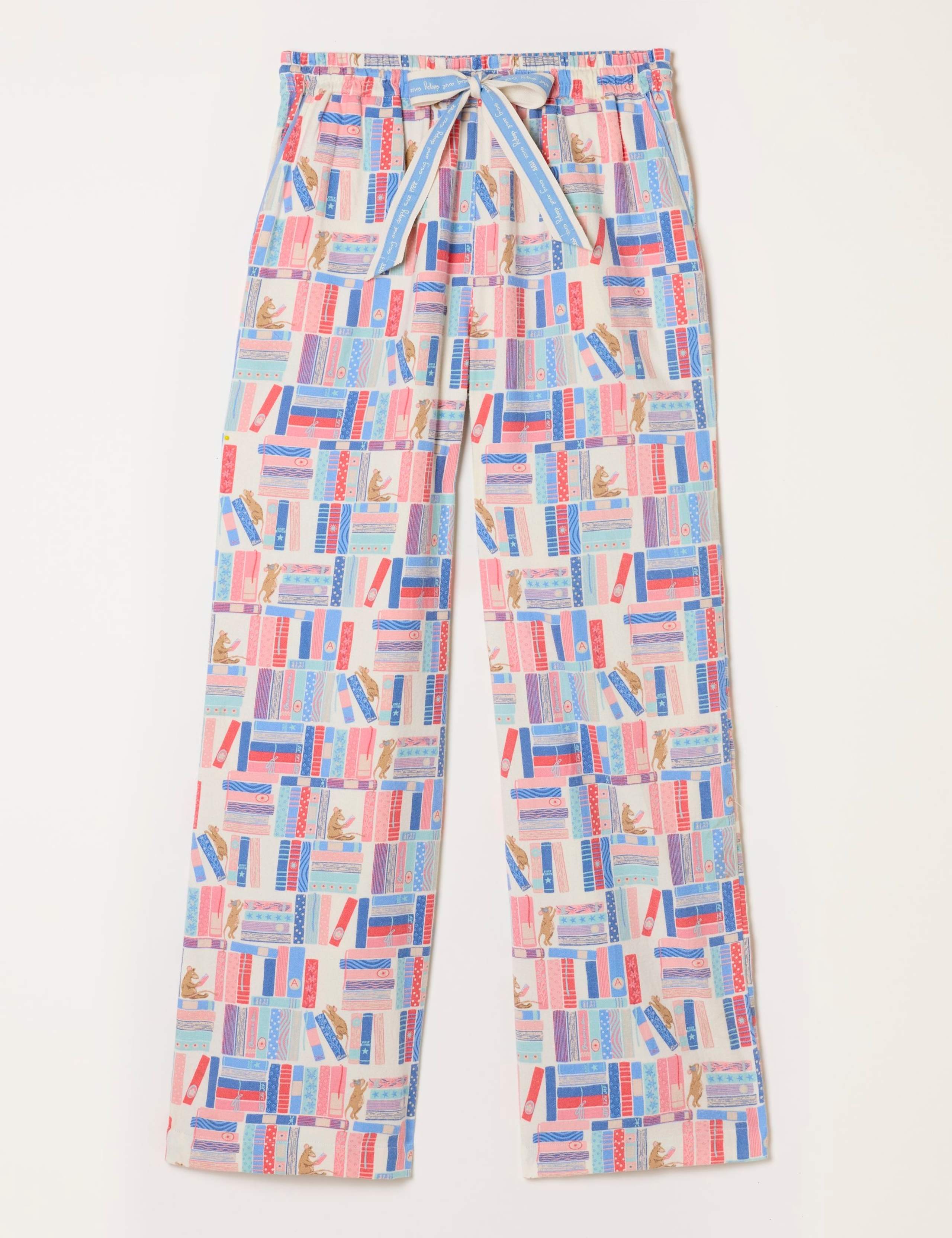 Pure Cotton Book Print Pyjama Bottoms 2 of 7