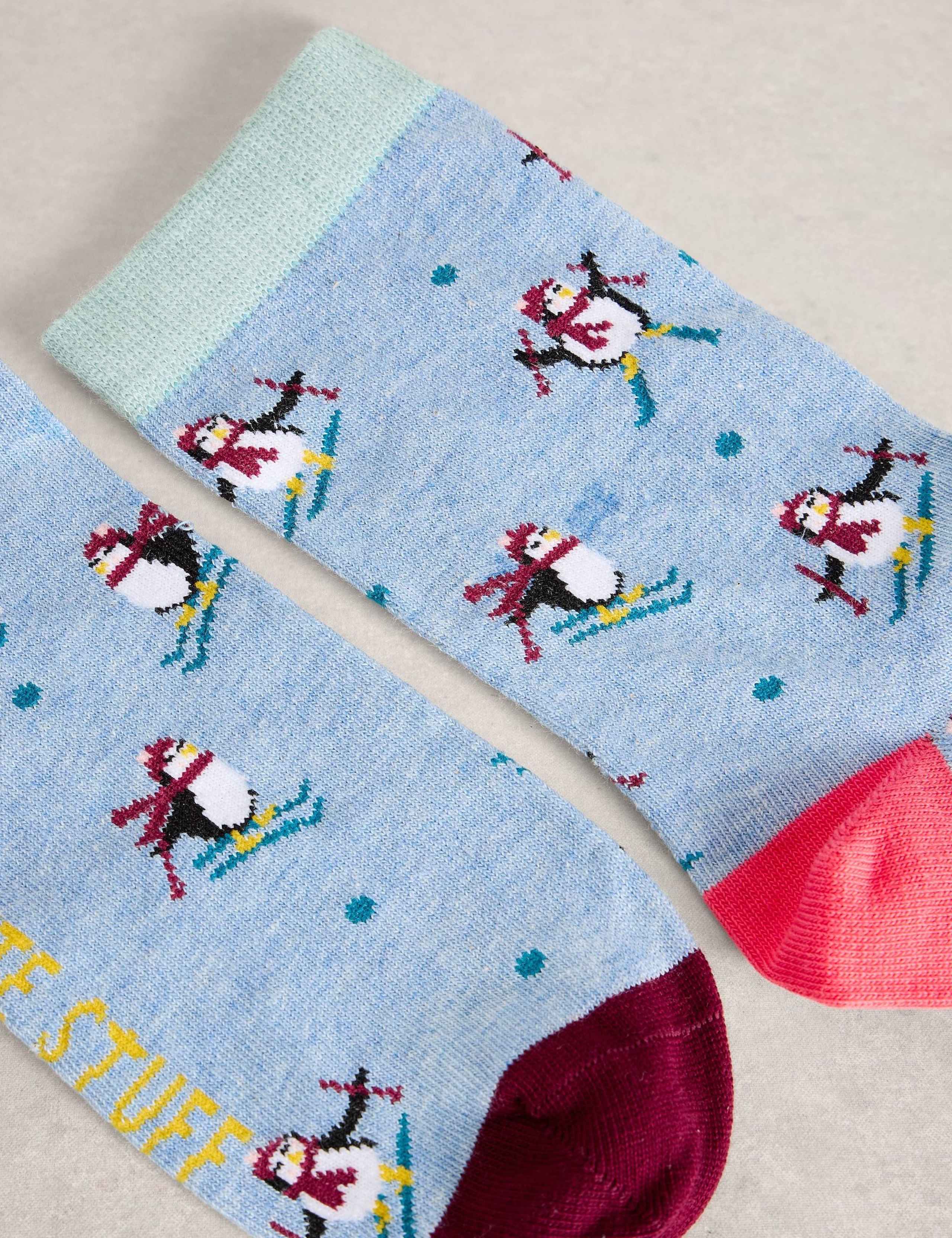 Cotton Rich Penguin Ankle Socks 2 of 3
