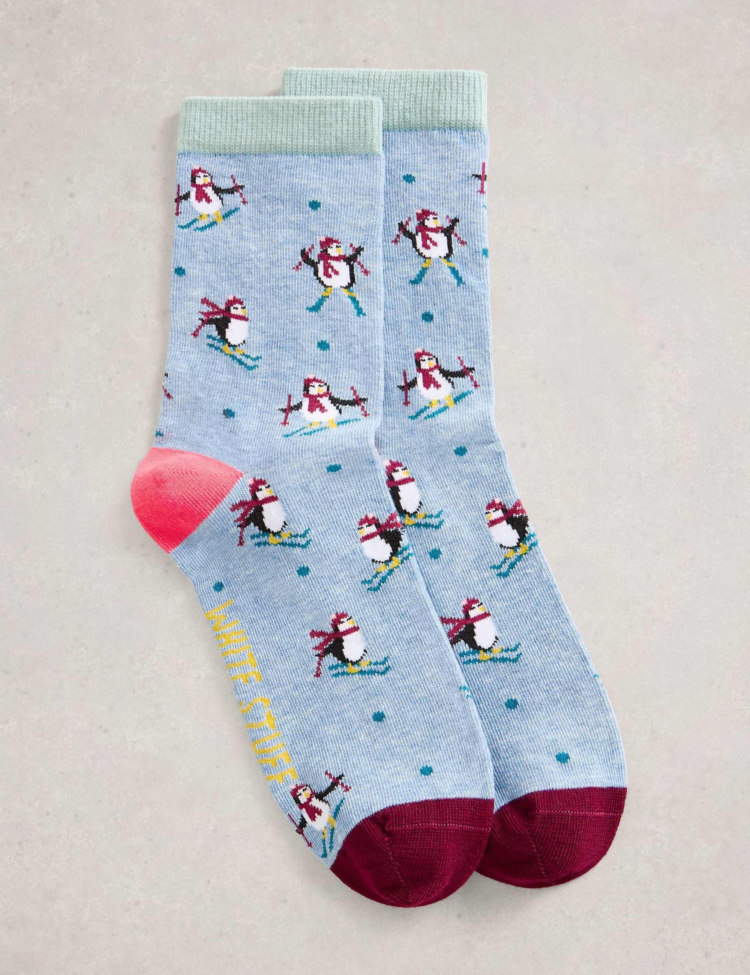 Cotton Rich Penguin Ankle Socks 3 of 3