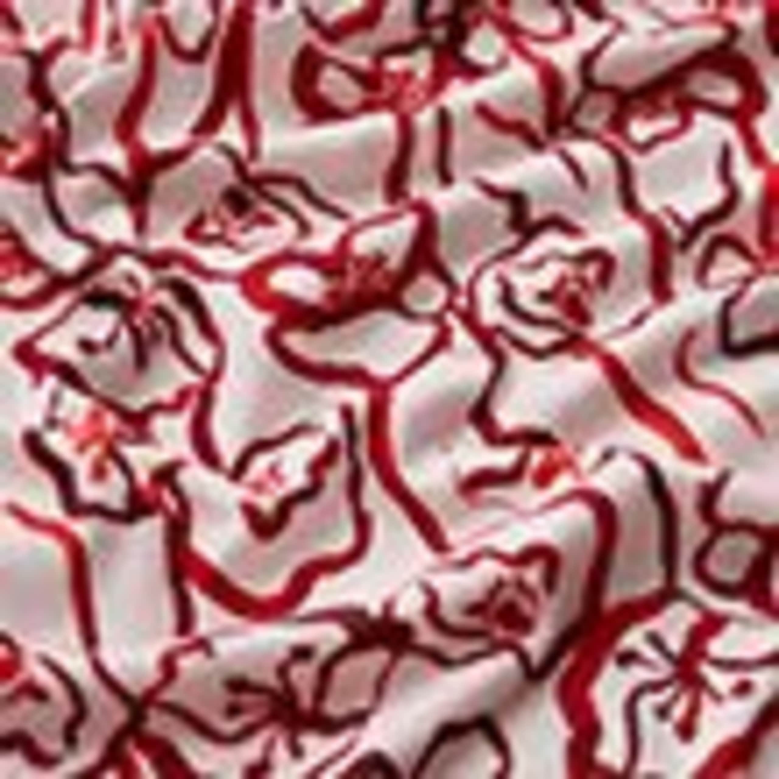 Cotton Blend Floral Pintuck Keyhole T-Shirt 5 of 5