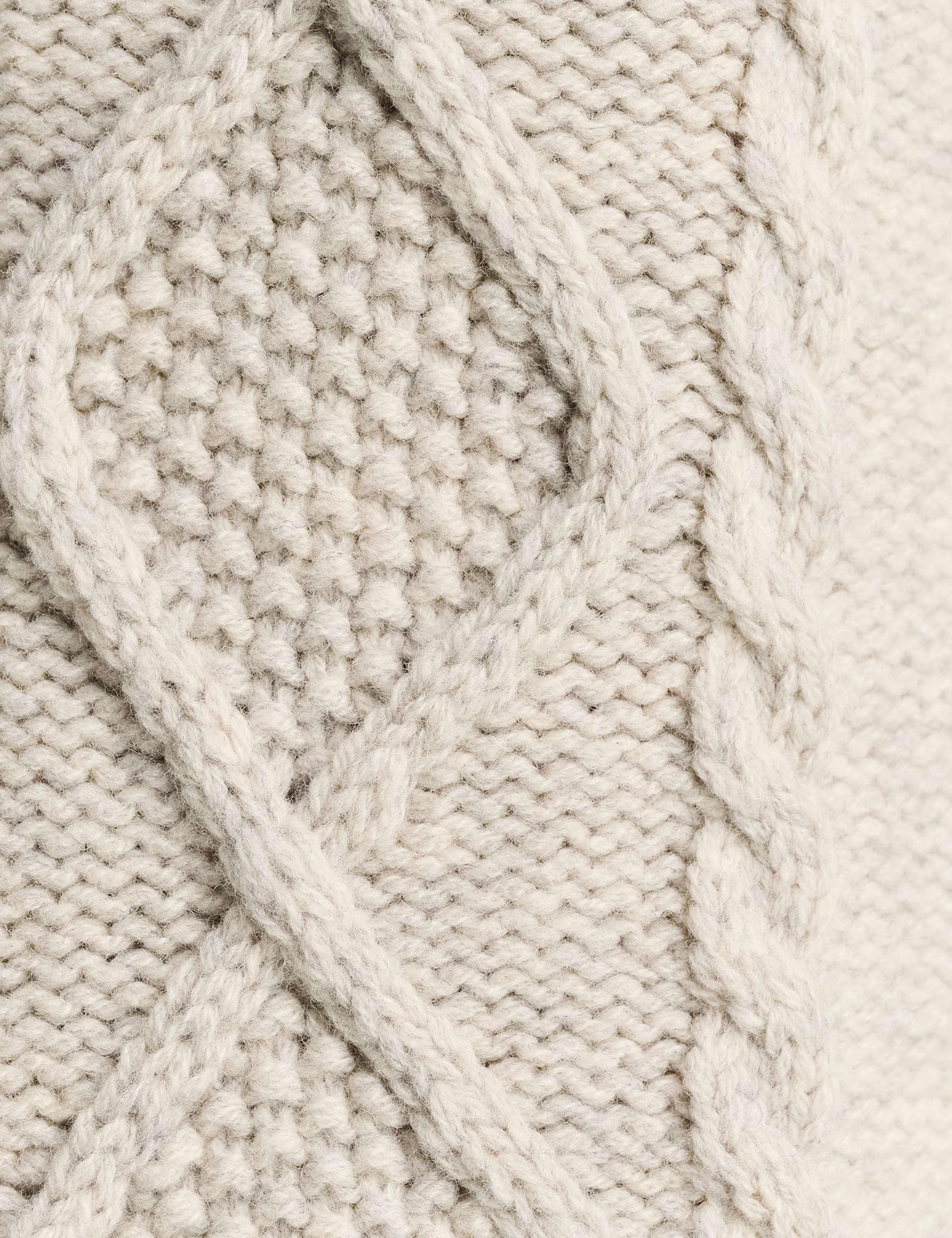 Pure Merino Wool Textured V-Neck Knitted Vest 6 of 7