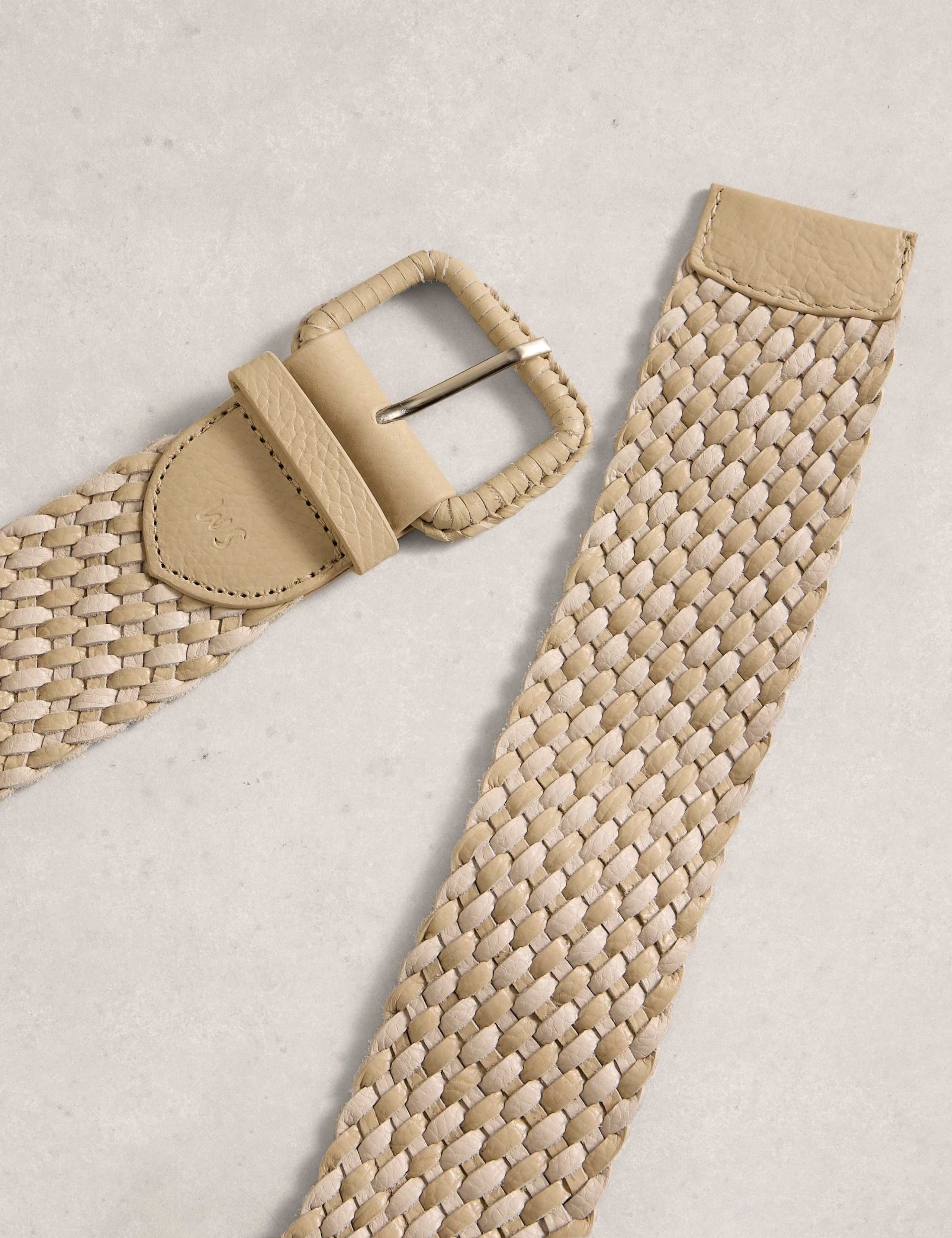 Leather Wide Buckle Belt 2 of 3