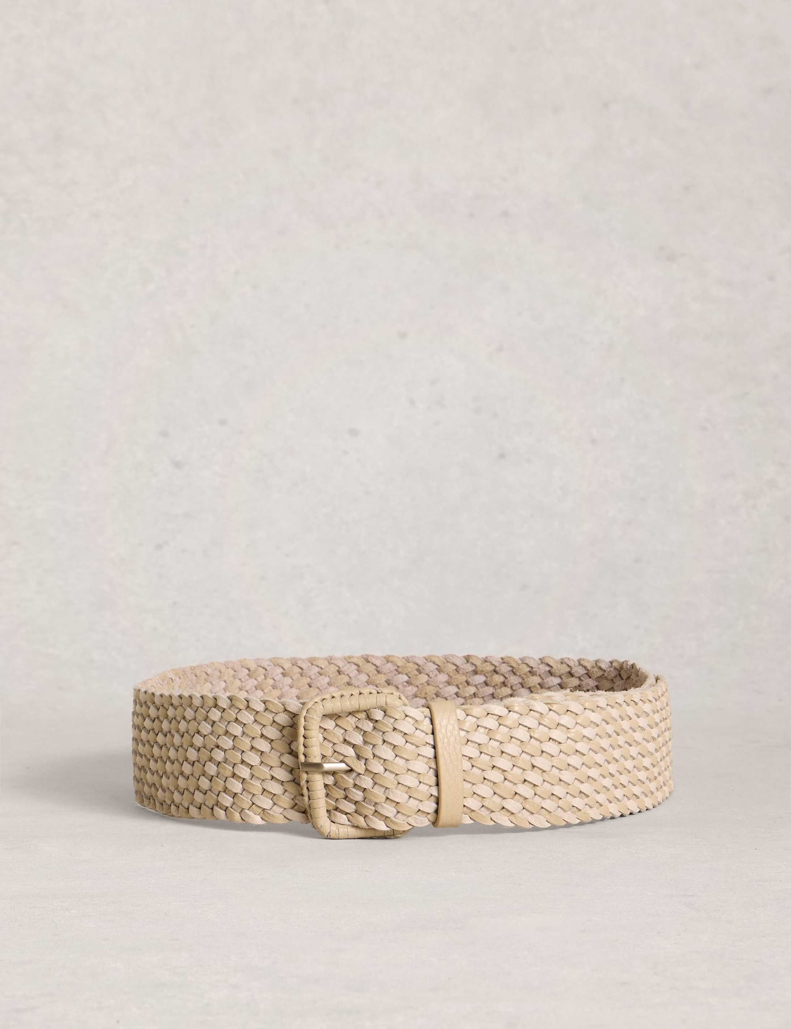 Leather Wide Buckle Belt 3 of 3