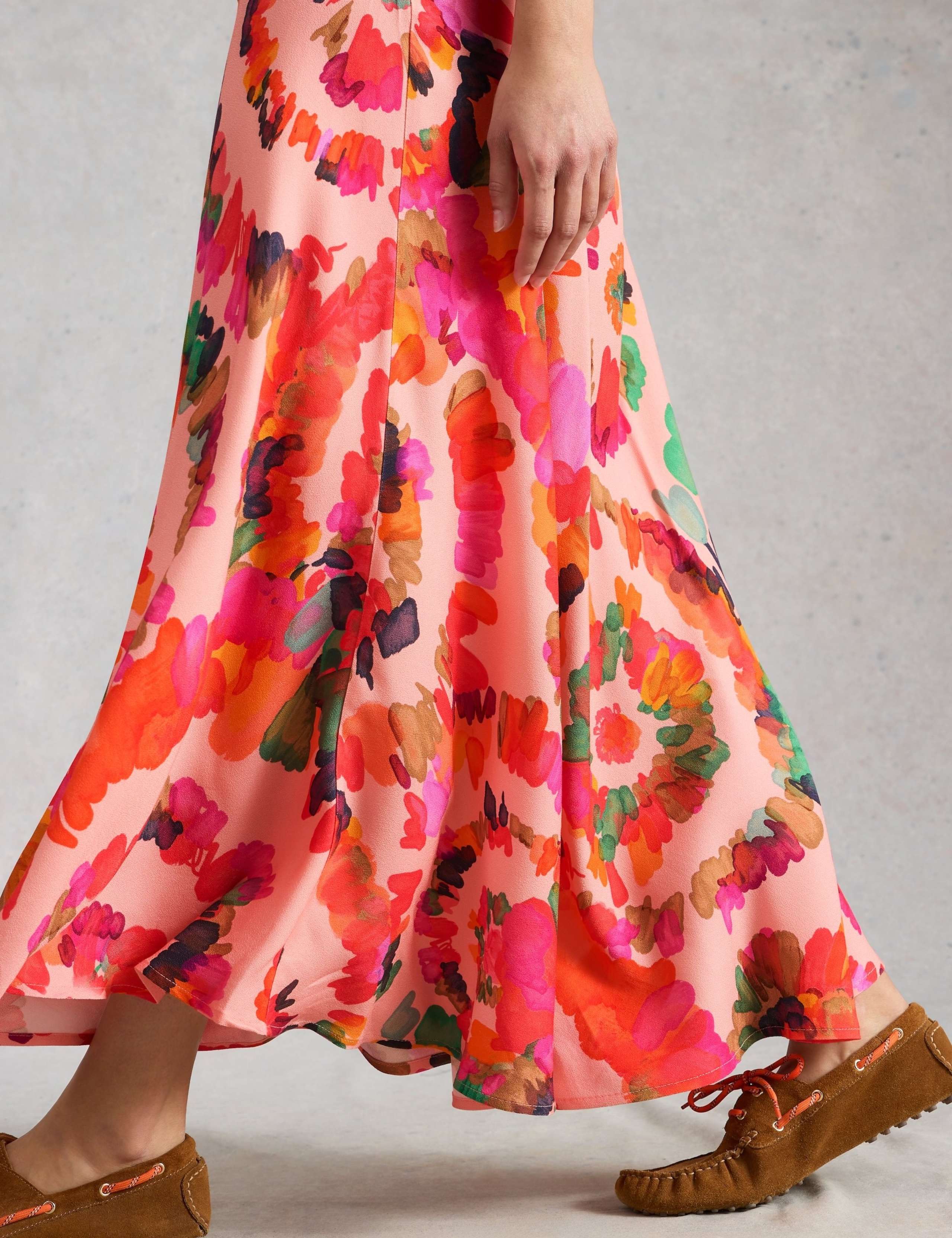Printed Maxi A-Line Skirt 5 of 6