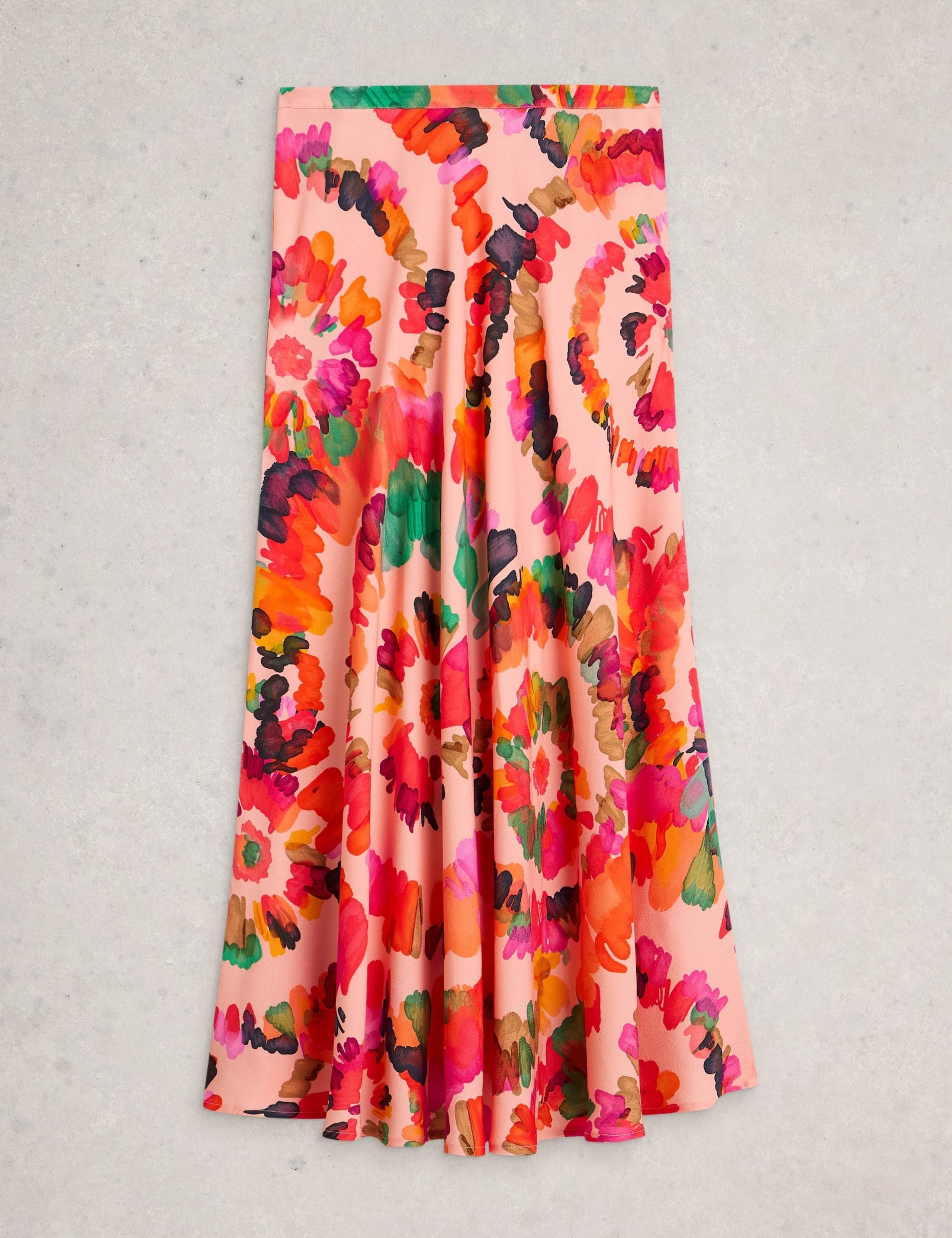 Printed Maxi A-Line Skirt 2 of 6